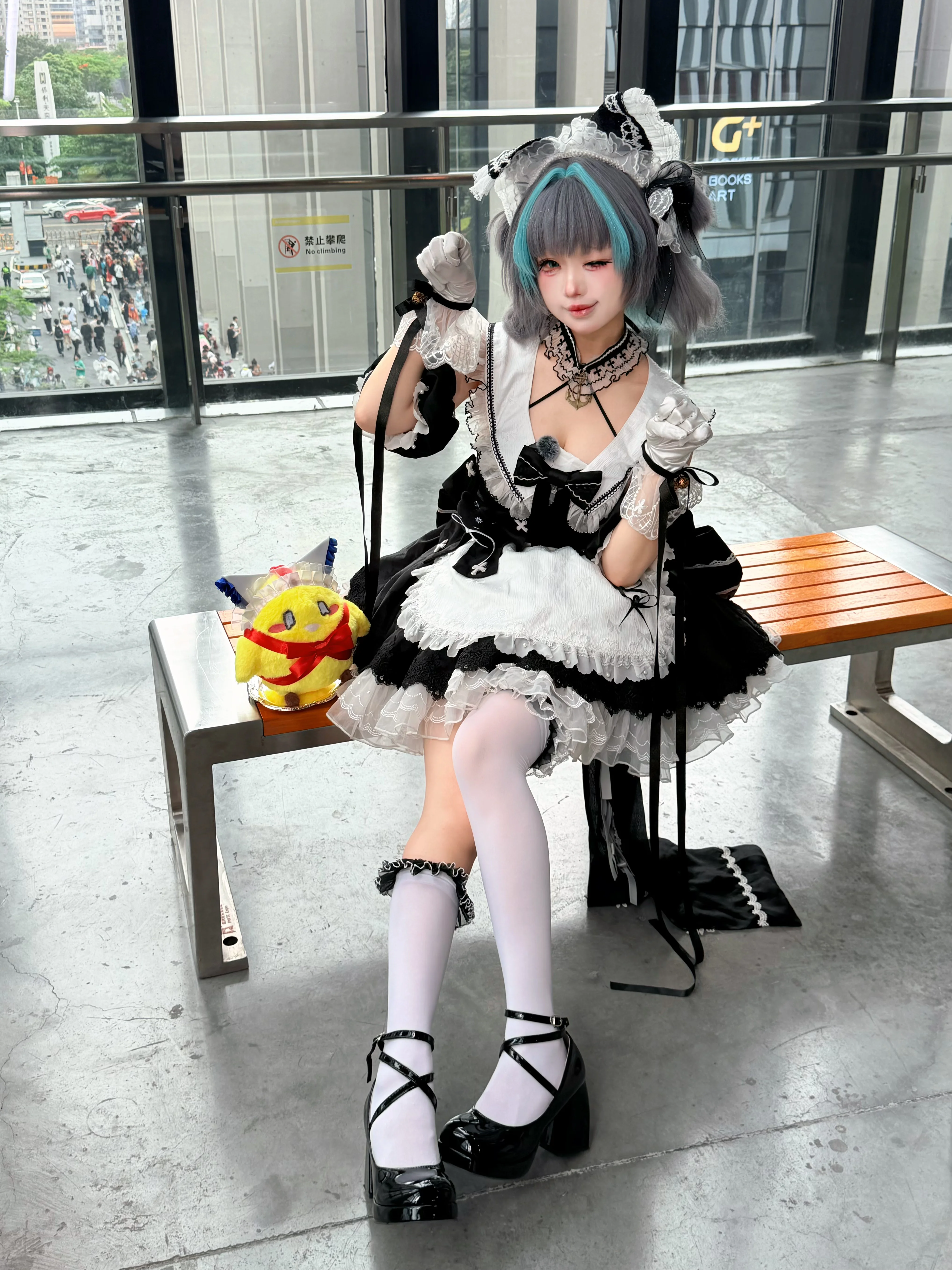 【柴郡cos】碧蓝航线女仆装，萤火虫漫展的现场与分享 - 第 1 张