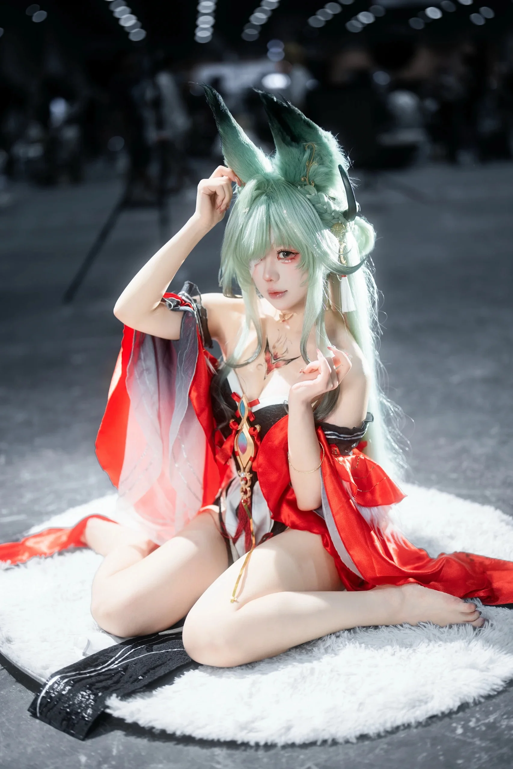 【心月弗cos】鸣潮里的狐耳少女，萤火虫漫展实录 - 第 4 张