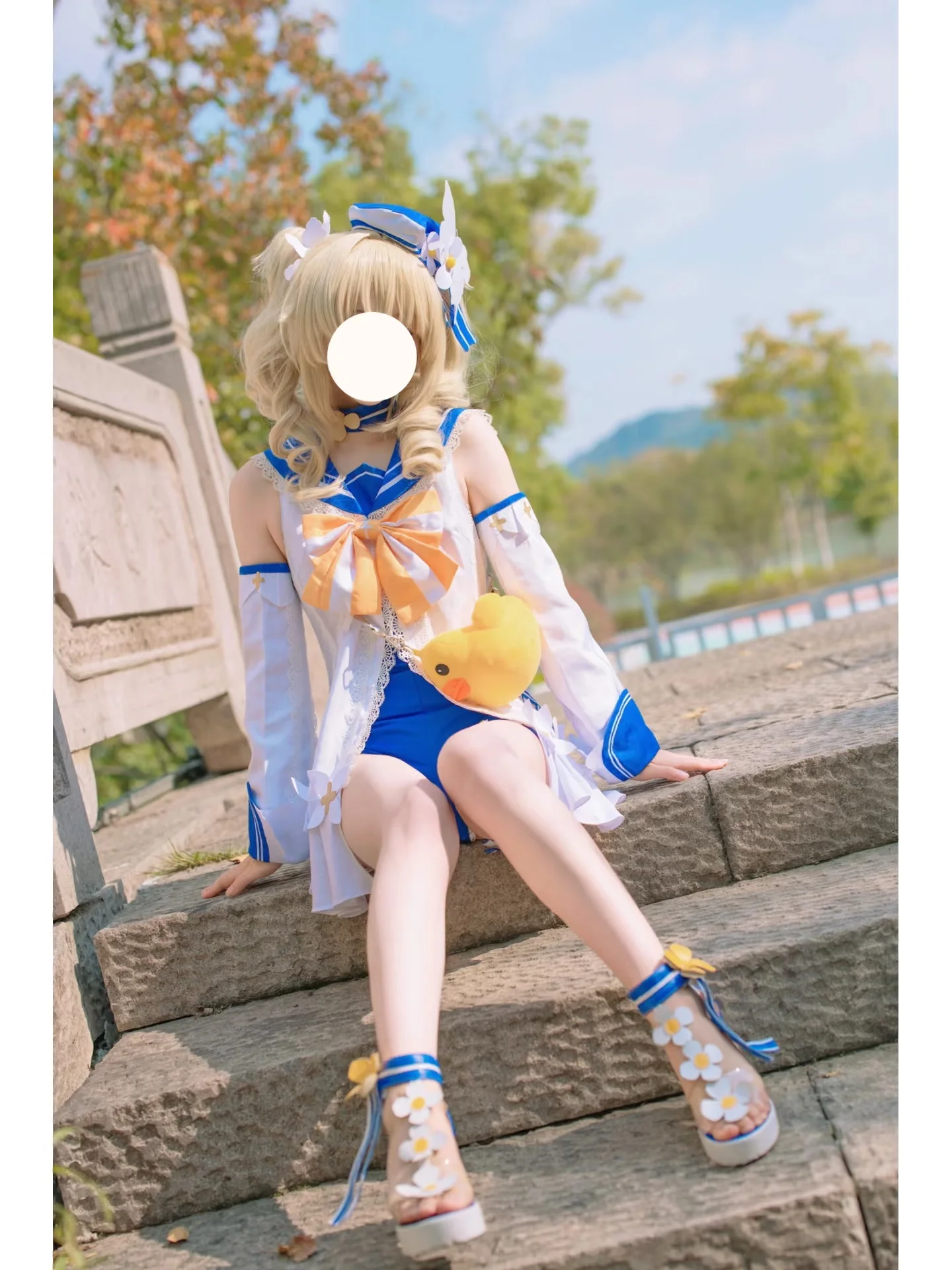 【芭芭拉cos】原神水元素少女的夏日定格 - 第 3 张