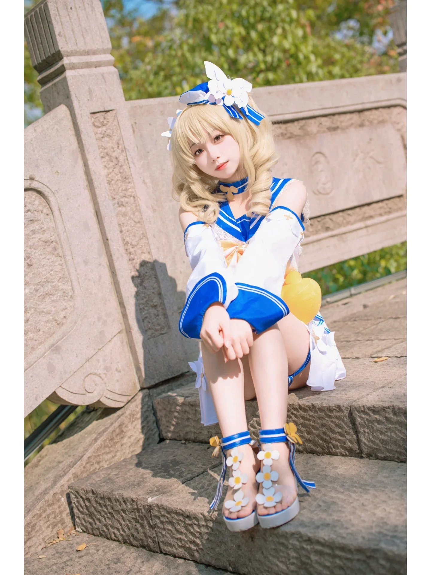 【芭芭拉cos】原神水元素少女的夏日定格 - 第 4 张