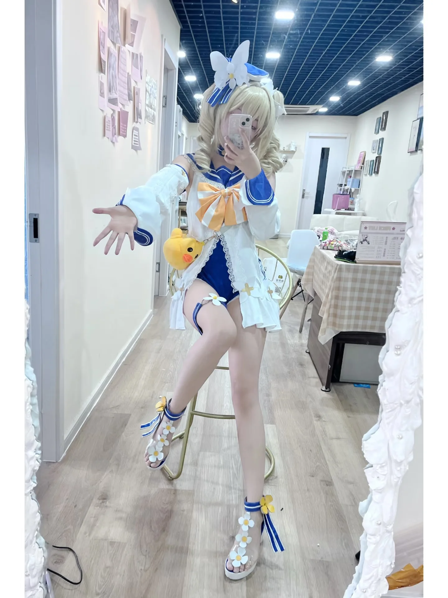 【芭芭拉cos】偶像的夏日冲鸭时刻，元气水手服上身