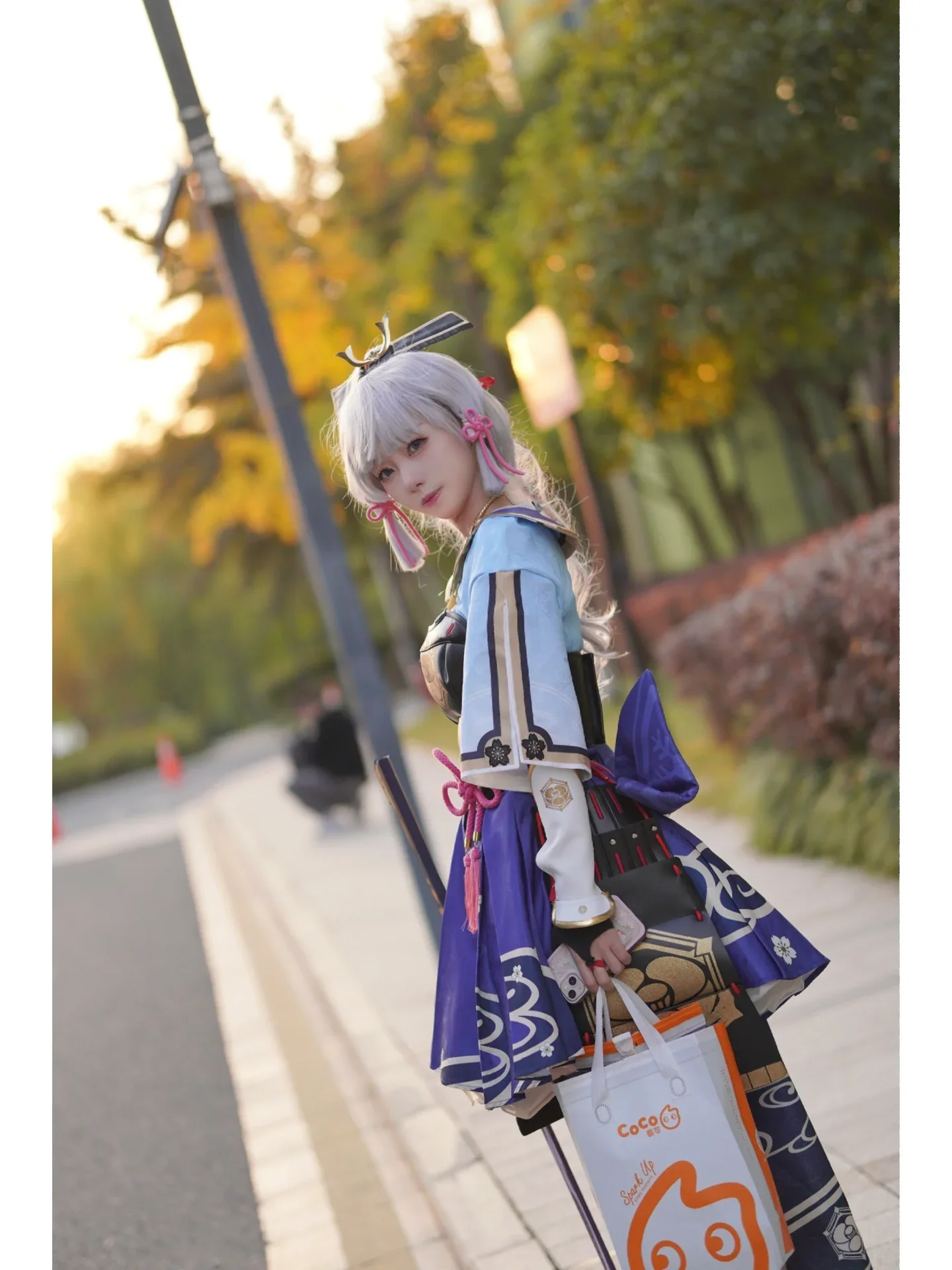 [Kamisato Ayaka Cosplay] Genshin Impact Kamisato Ayaka's Street Milk Tea Time - Image 4