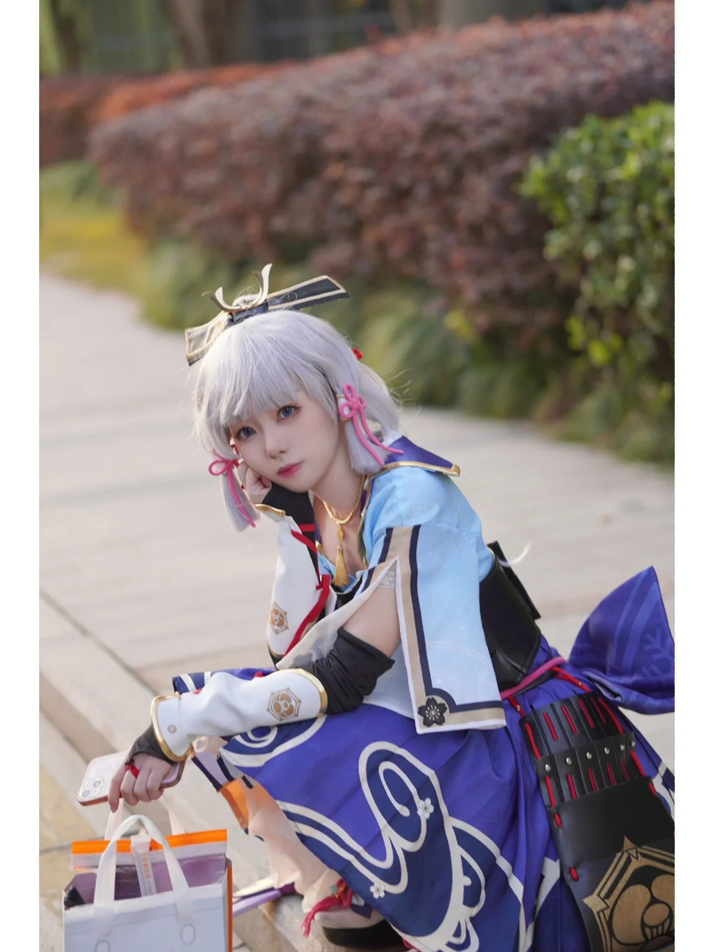【神里绫华cos】原神神里绫华的街头奶茶时光