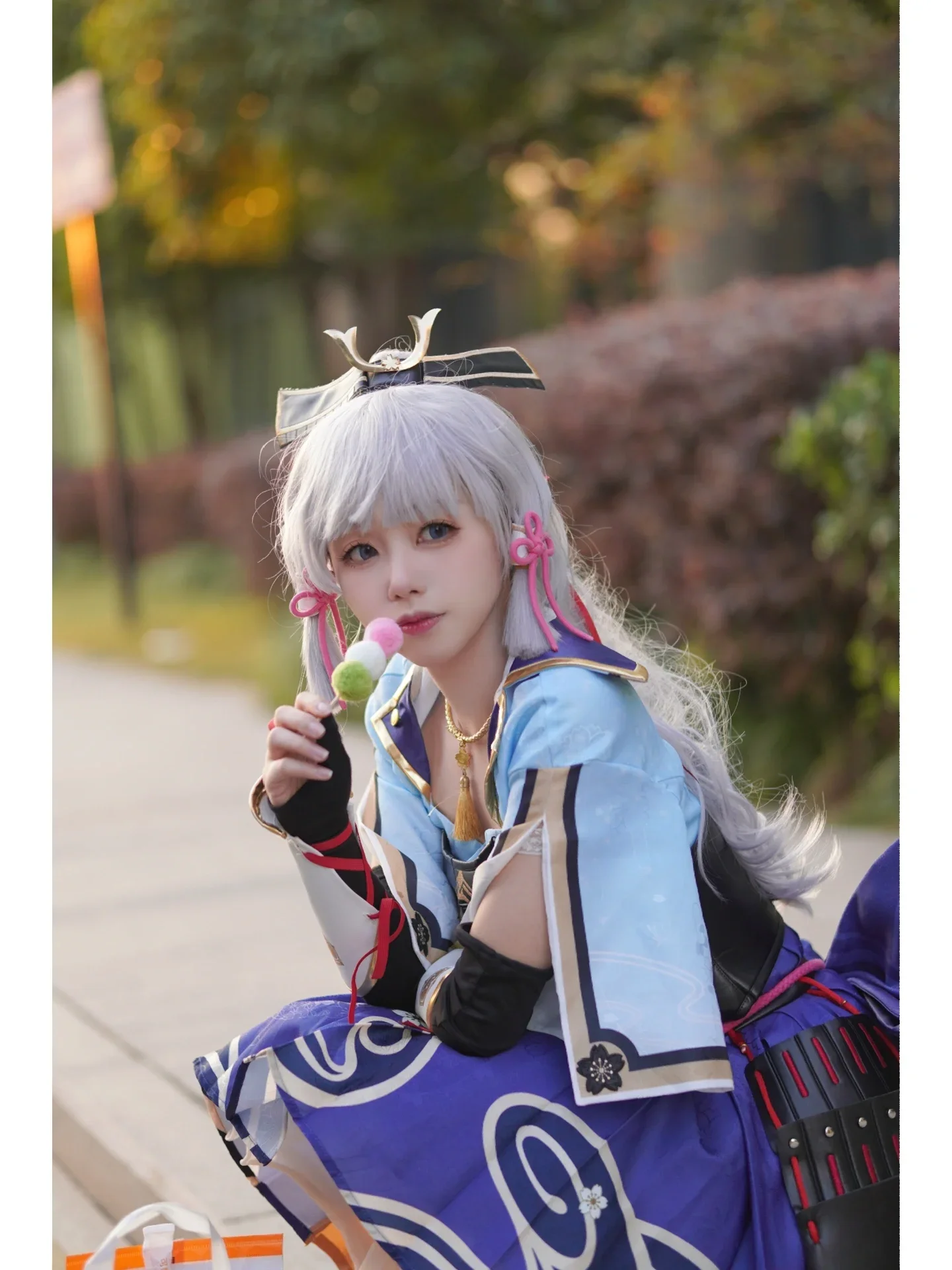 [Kamisato Ayaka Cosplay] Genshin Impact Kamisato Ayaka's Street Milk Tea Time - Image 7