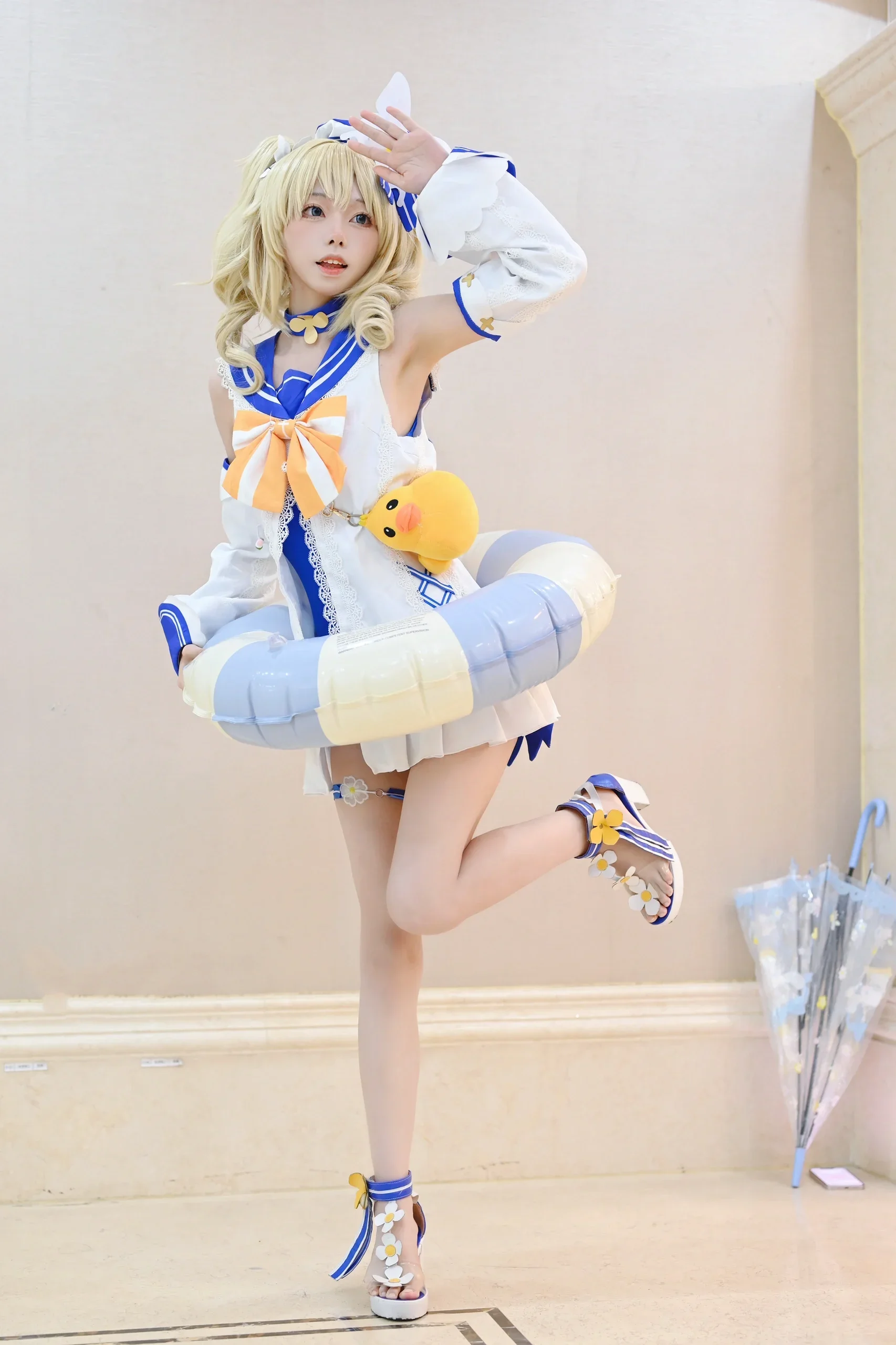 【芭芭拉cos】原神芭芭拉的夏日水手风，清凉出片