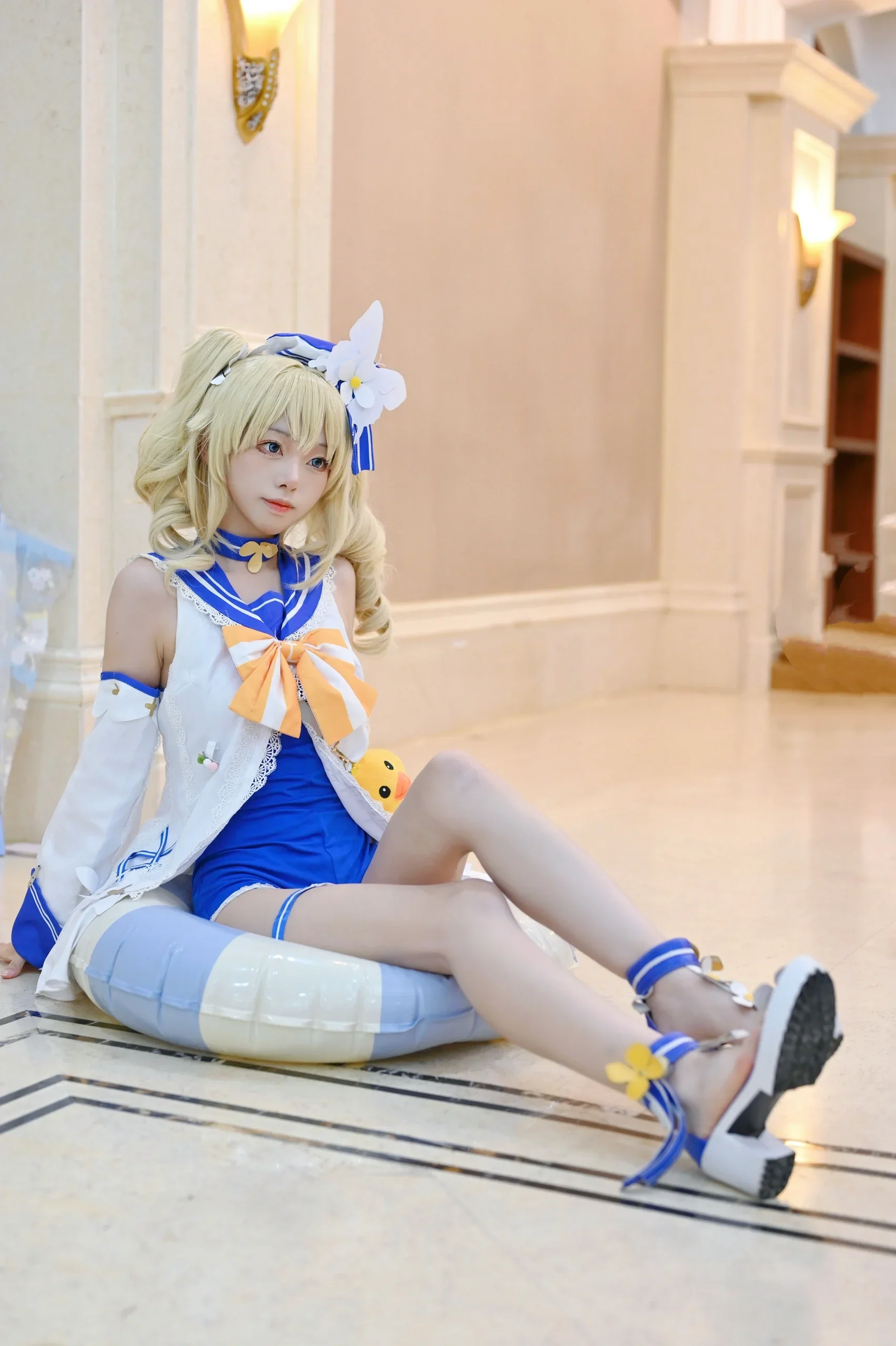 【芭芭拉cos】原神芭芭拉的夏日水手风，清凉出片 - 第 7 张