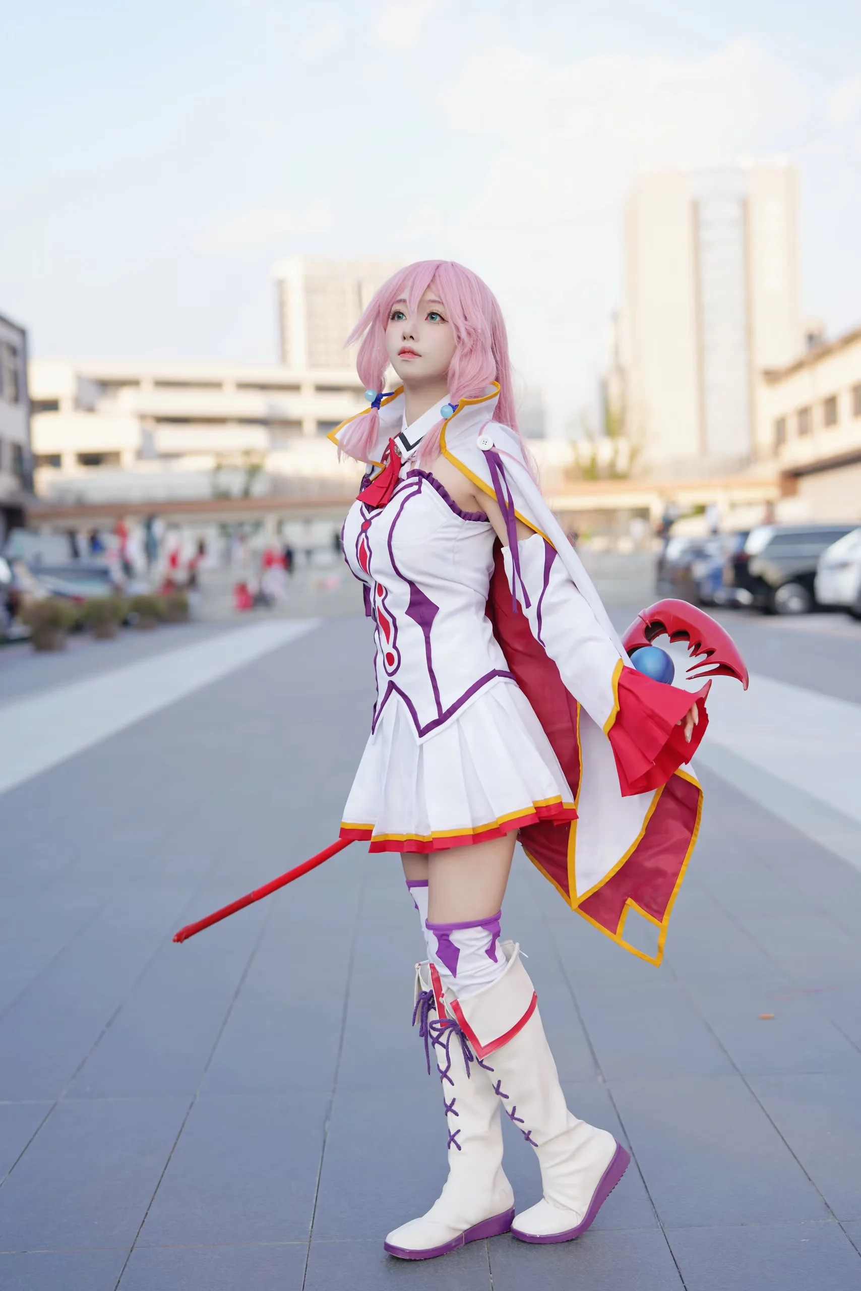 [Freia Cosplay] Redo of Healer: Stillness and Motion of the Magic Staff and White Battle Outfit - Image 2