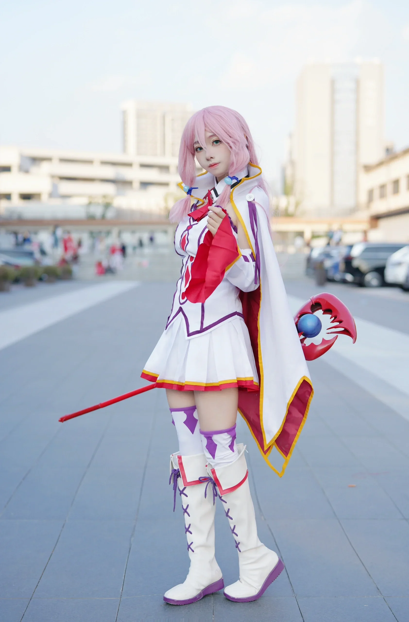 [Freia Cosplay] Redo of Healer: Stillness and Motion of the Magic Staff and White Battle Outfit - Image 3