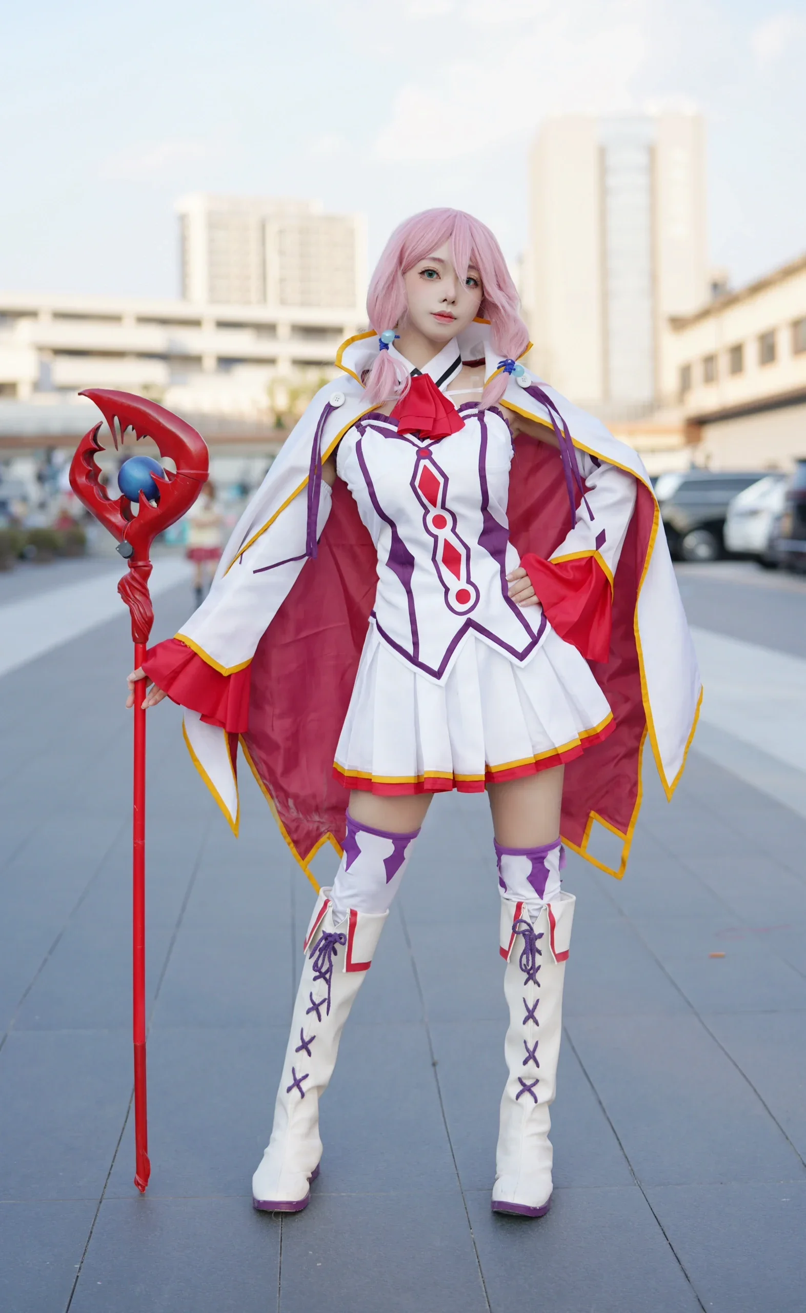 [Freia Cosplay] Redo of Healer: Stillness and Motion of the Magic Staff and White Battle Outfit - Image 7
