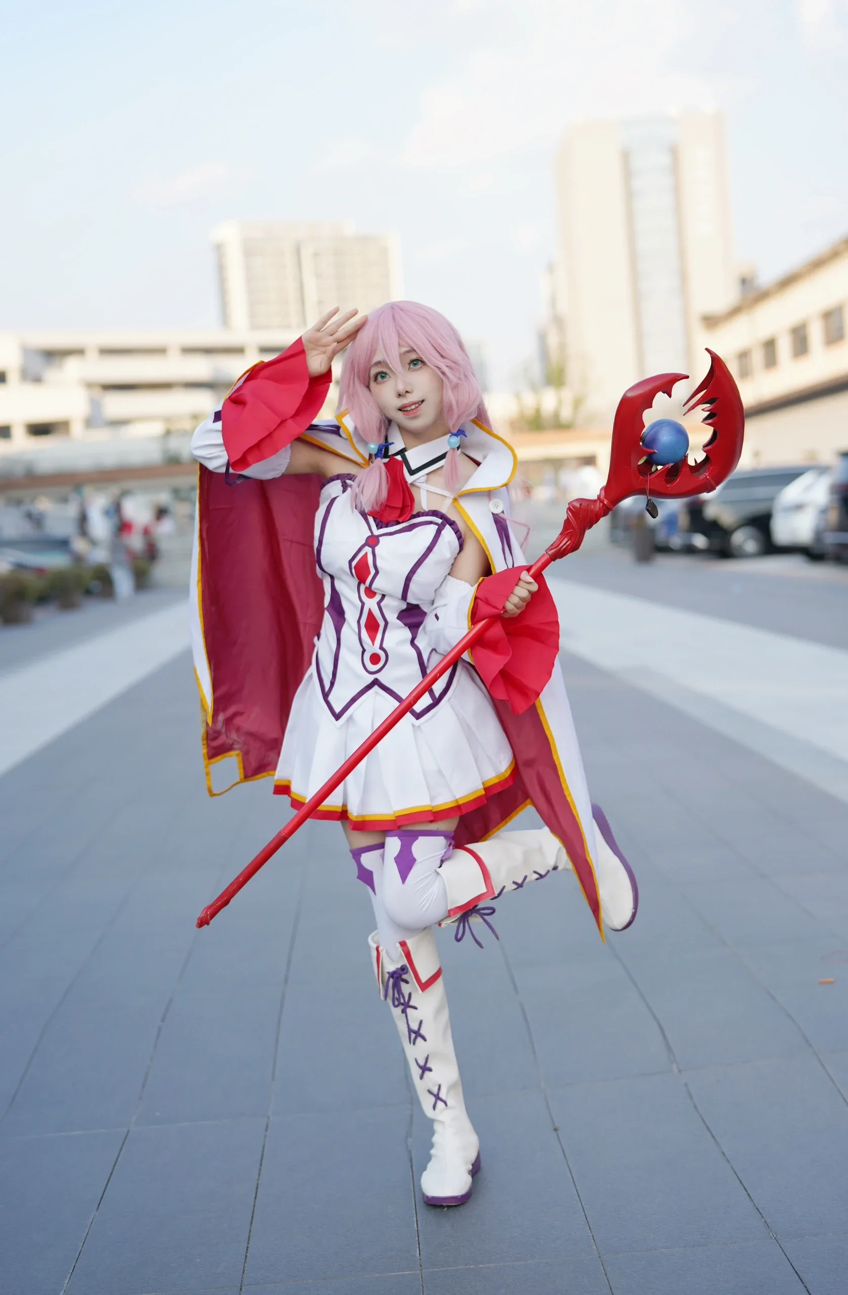 [Freia Cosplay] Redo of Healer: Stillness and Motion of the Magic Staff and White Battle Outfit - Image 8