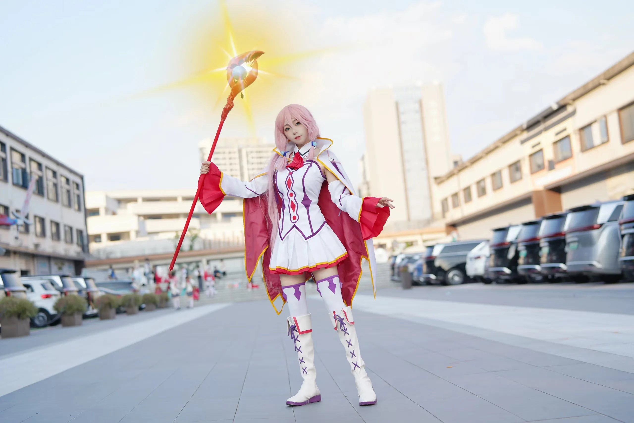 [Freia Cosplay] Redo of Healer: Stillness and Motion of the Magic Staff and White Battle Outfit - Image 9