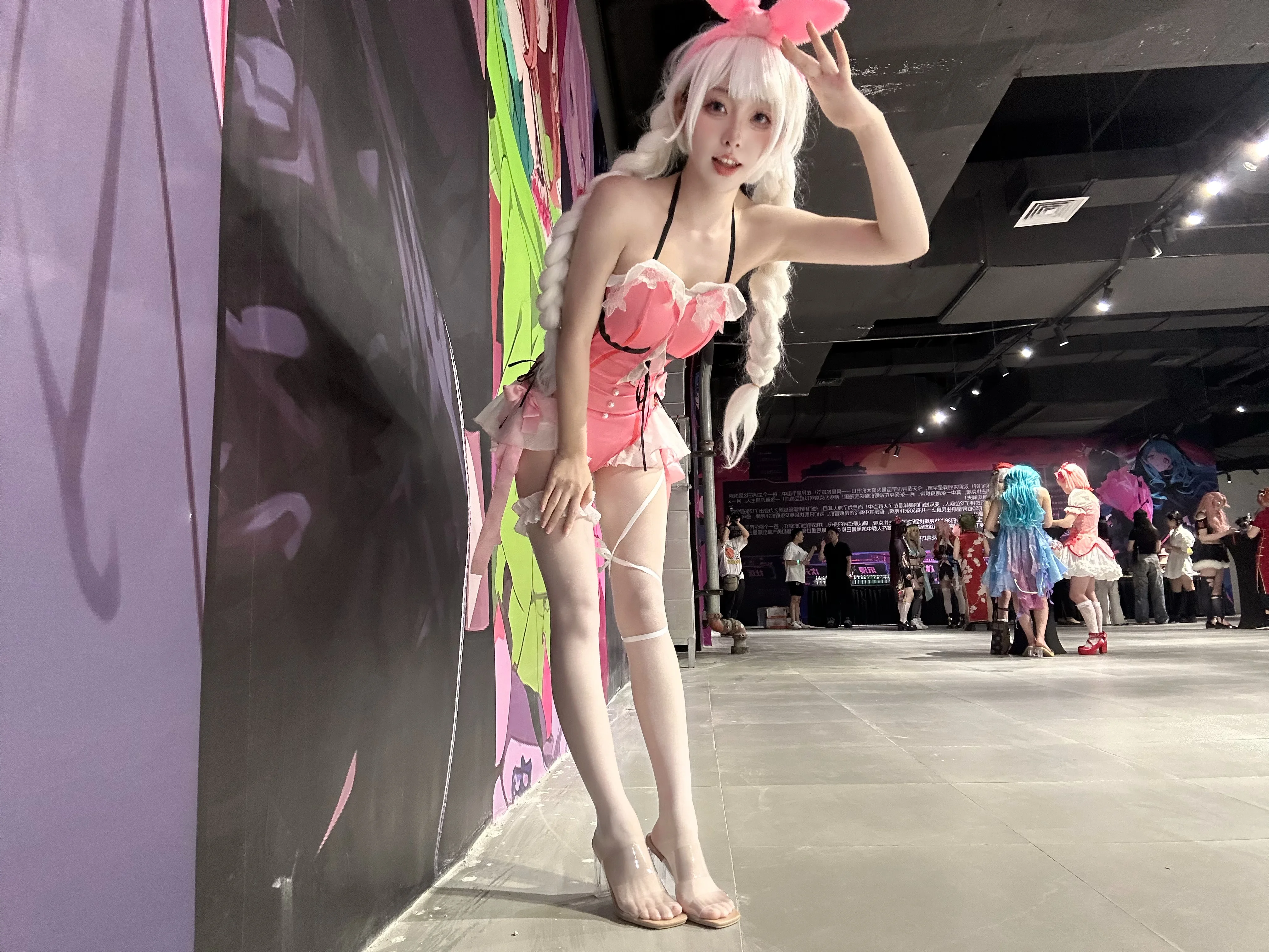 【沈妙cos】永劫無間沈妙粉色兔耳造型漫展實錄 - 第 1 張