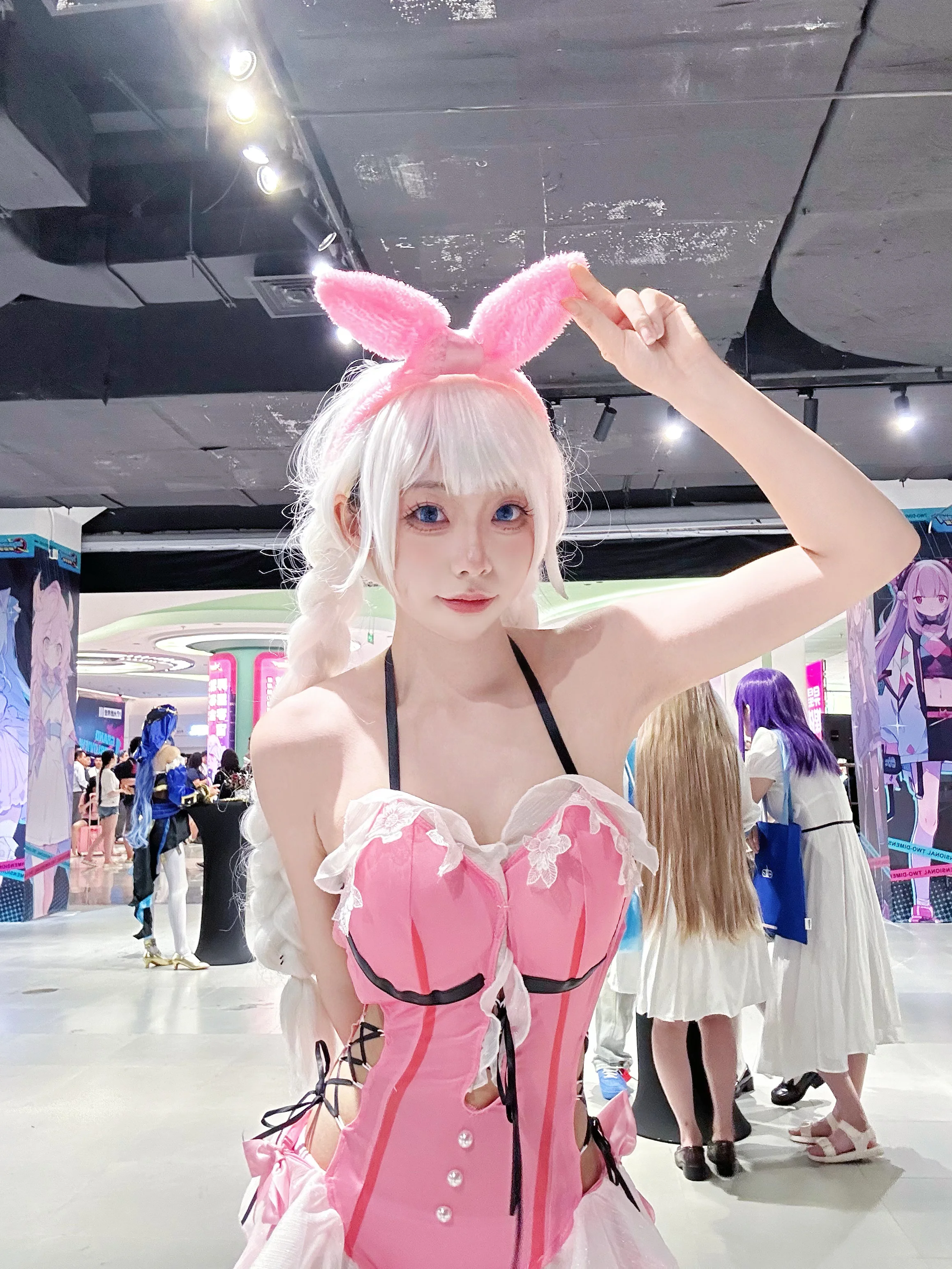 【沈妙cos】永劫無間沈妙粉色兔耳造型漫展實錄 - 第 2 張