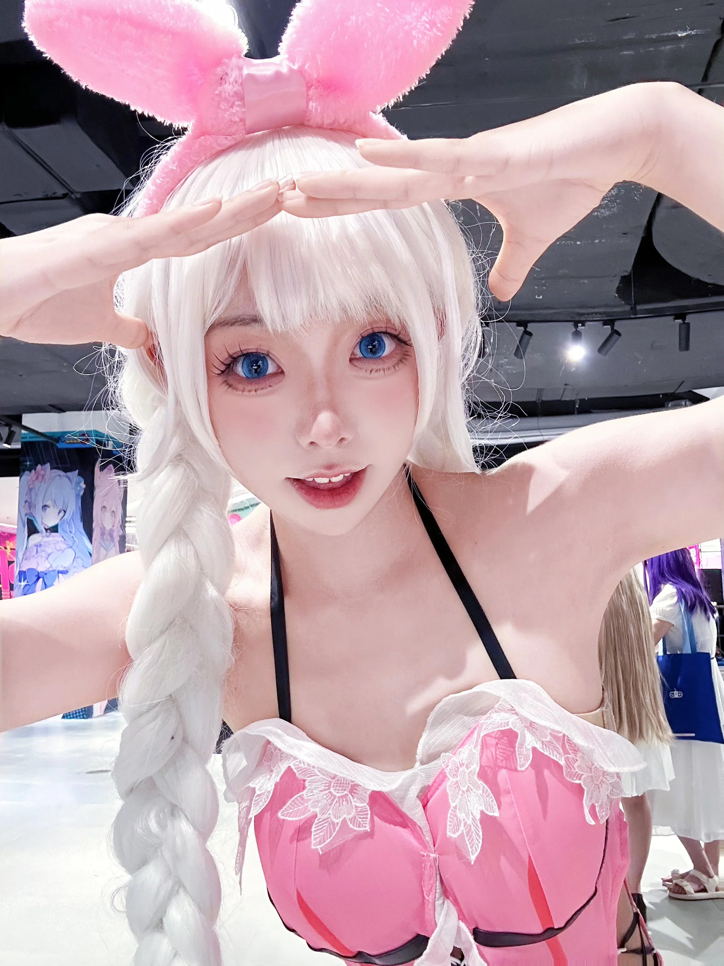 【沈妙cos】永劫無間沈妙粉色兔耳造型漫展實錄 - 第 7 張