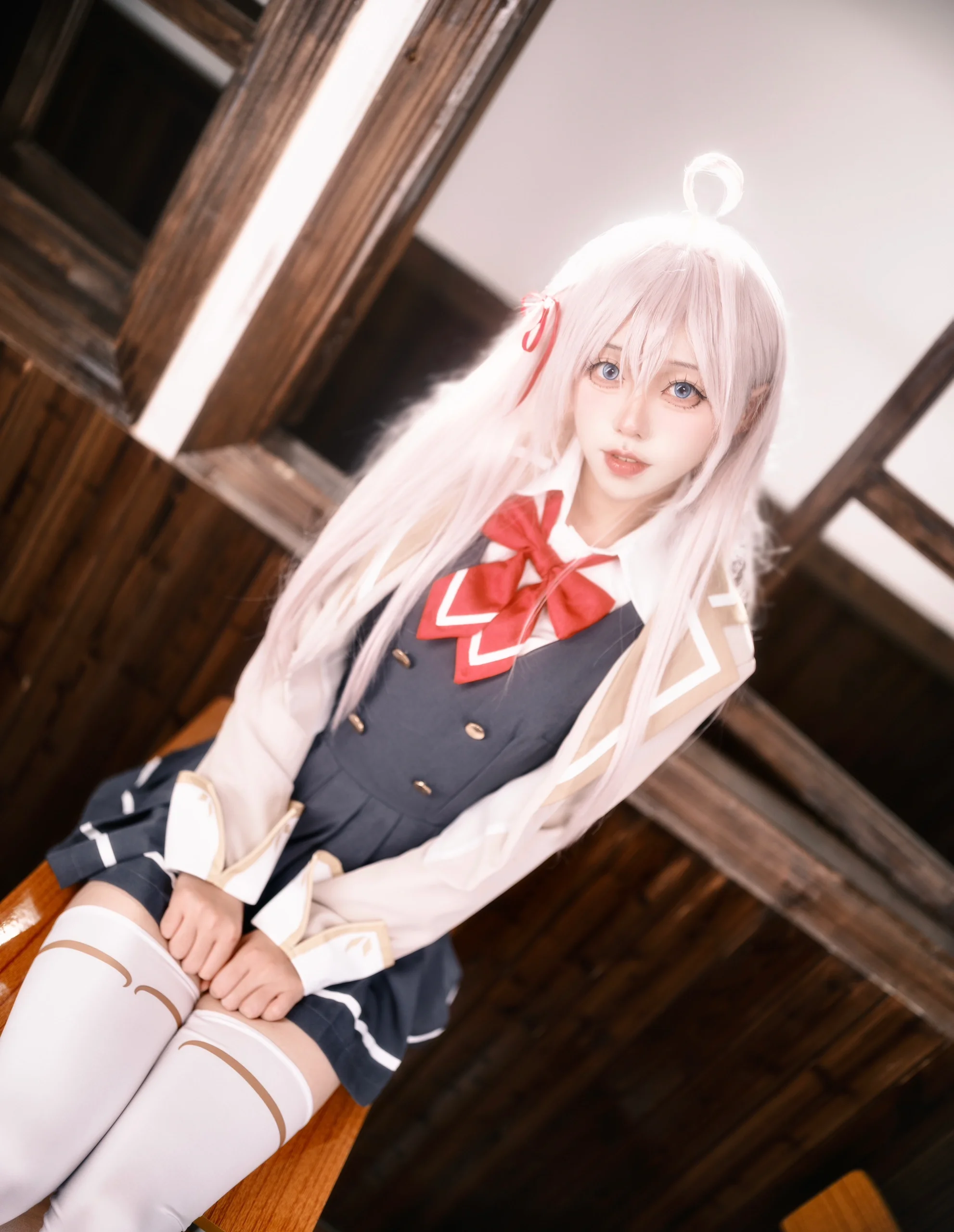 【艾莉同学cos】教室里的放学后，还原不时地以俄语遮羞的邻座艾莉同学 - 第 5 张