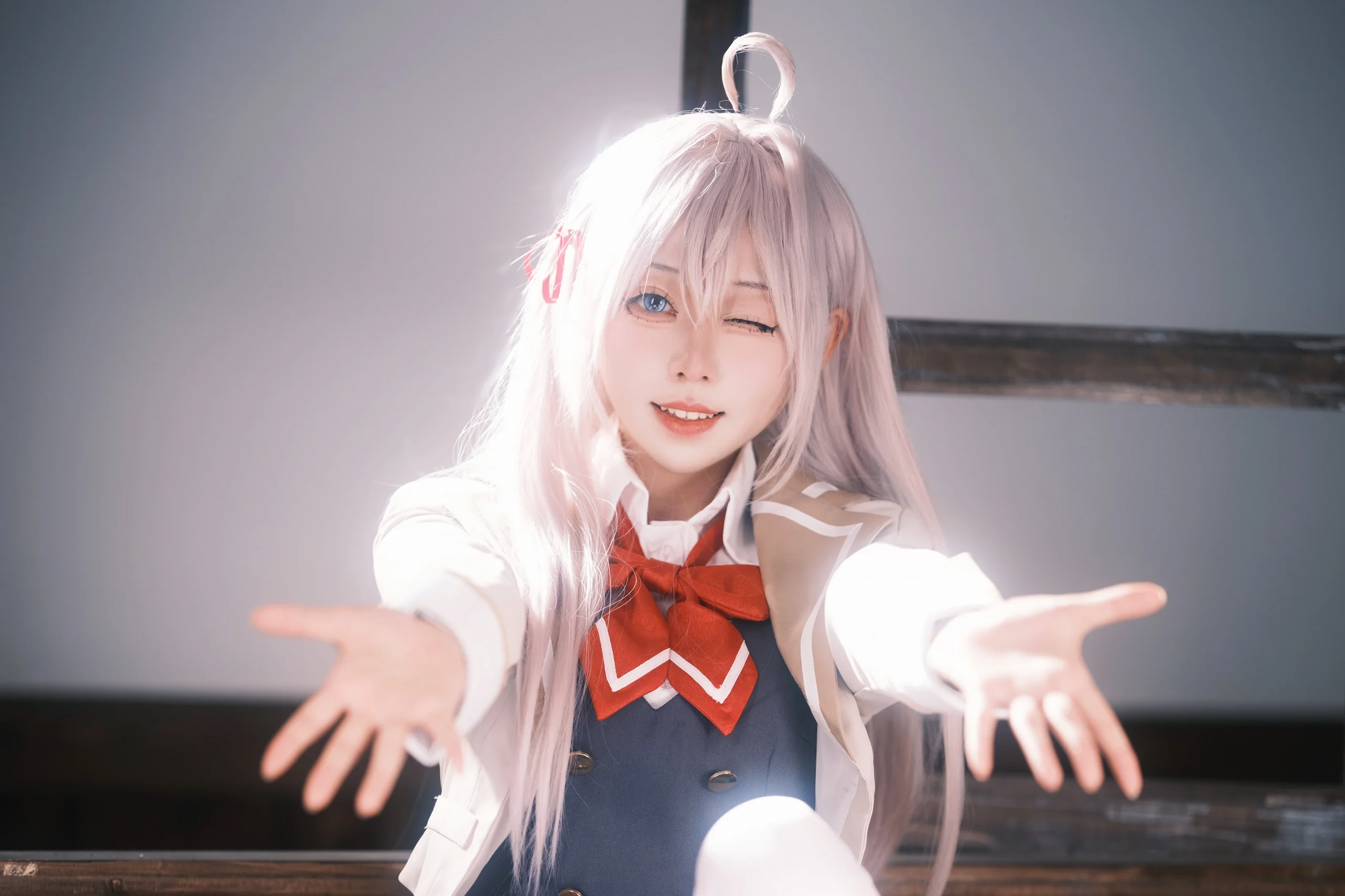 【艾莉同学cos】教室里的放学后，还原不时地以俄语遮羞的邻座艾莉同学 - 第 7 张