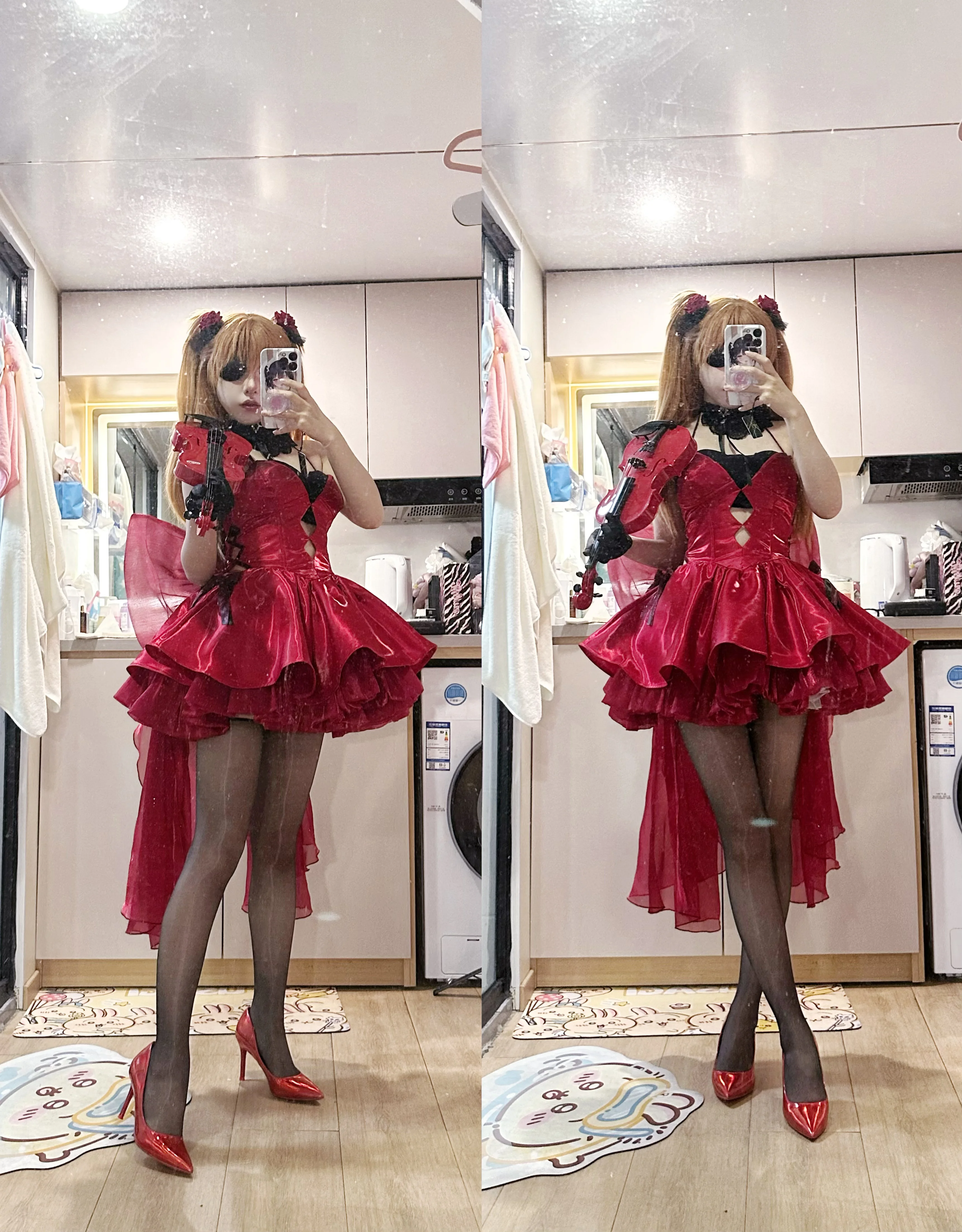 【明日香cos】新世紀福音戰士的紅色禮服，版型真的很正 - 第 3 張