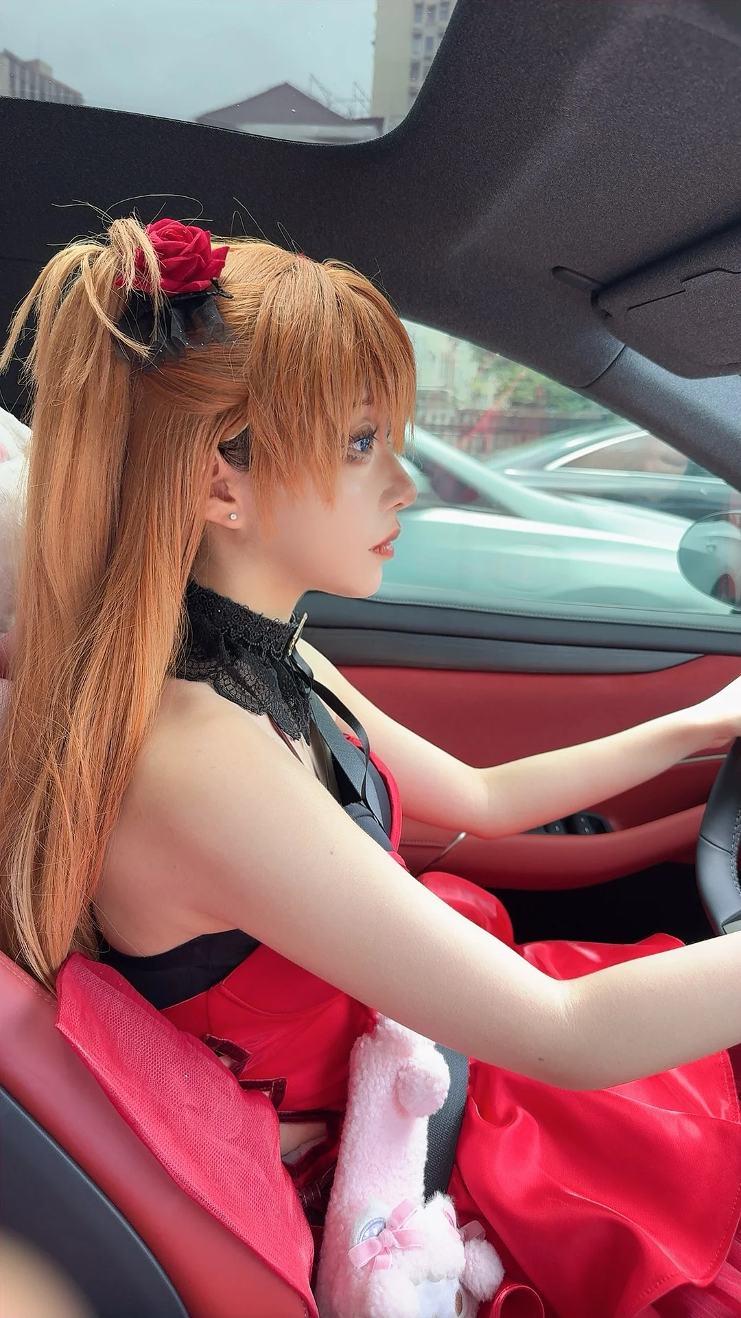 【明日香cos】新世紀福音戰士的紅色禮服，版型真的很正 - 第 6 張