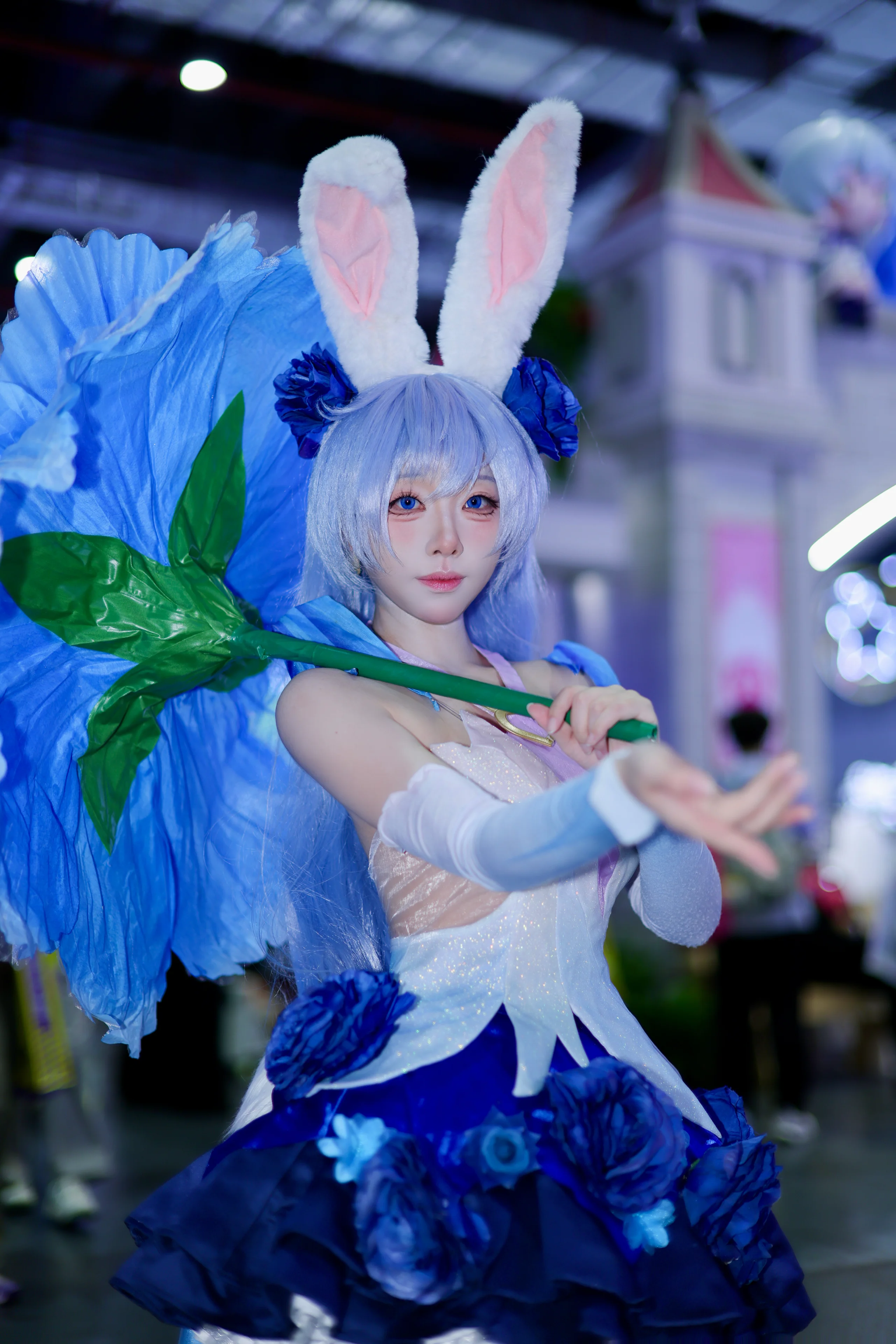 【公孙离cos】王者荣耀花间舞，BW2026现场的蓝色精灵