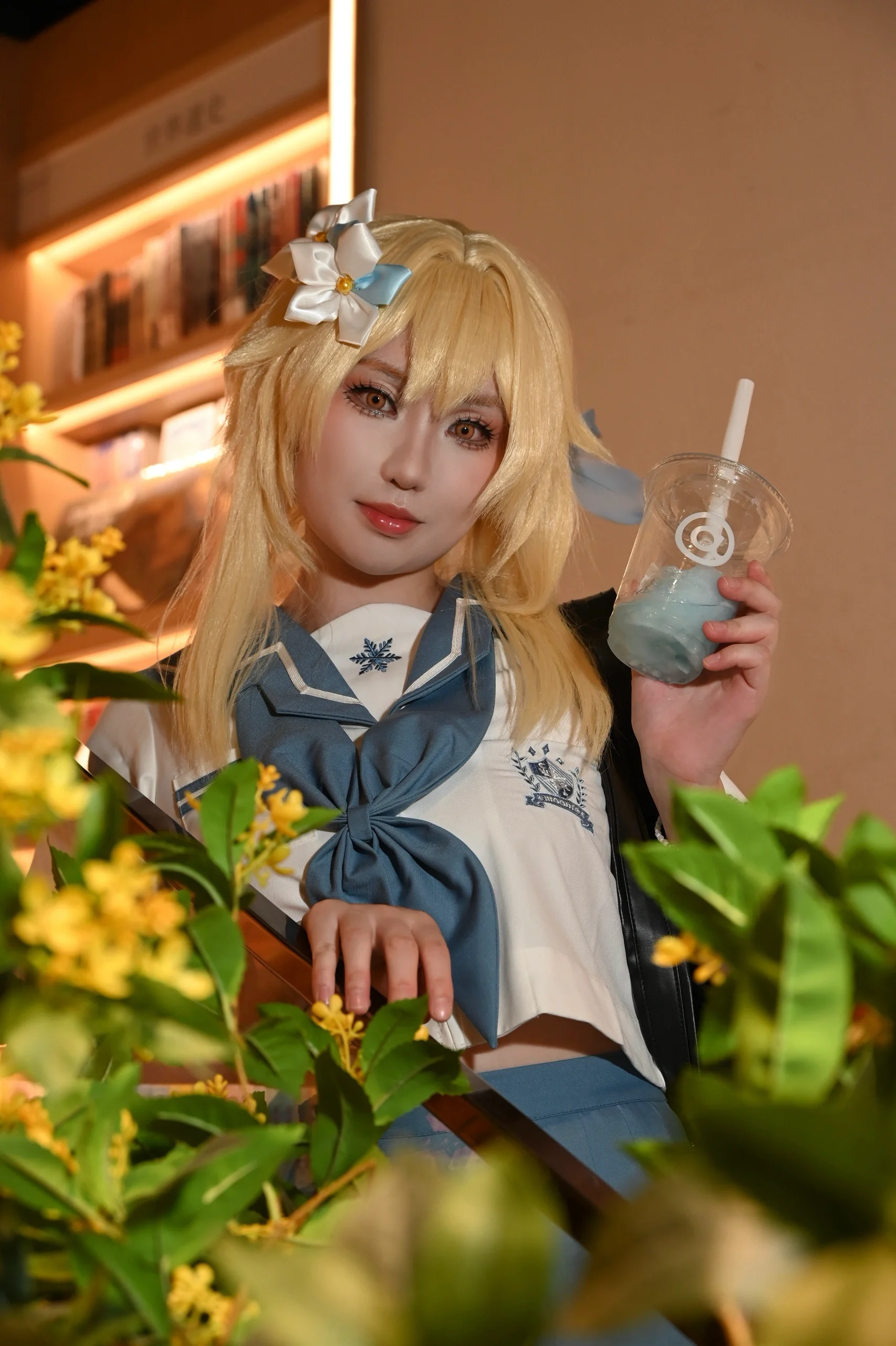 【荧cos】和原神旅行者的校园风一日约会 - 第 1 张