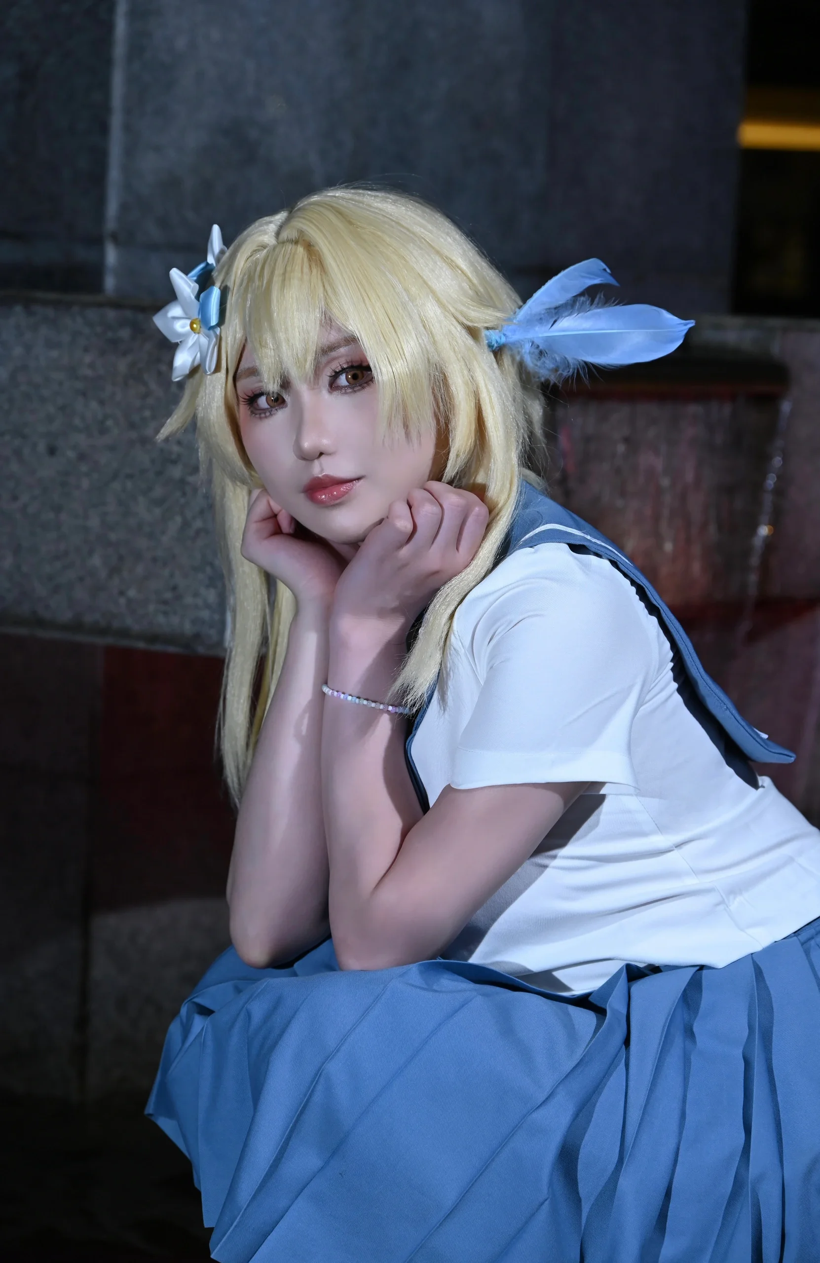 【荧cos】和原神旅行者的校园风一日约会 - 第 3 张
