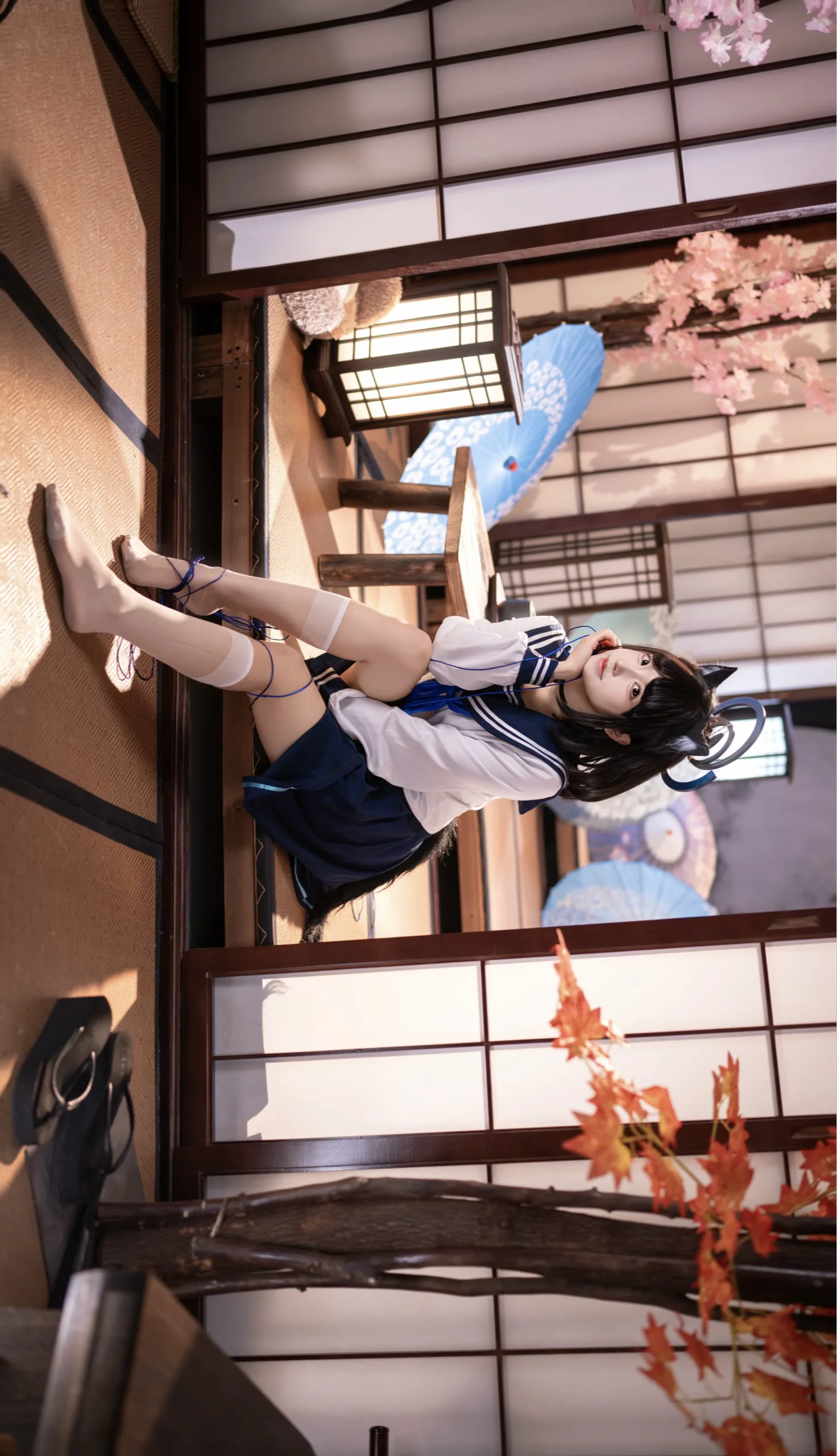 【桐生桔梗cos】蔚蓝档案中的猫娘少女