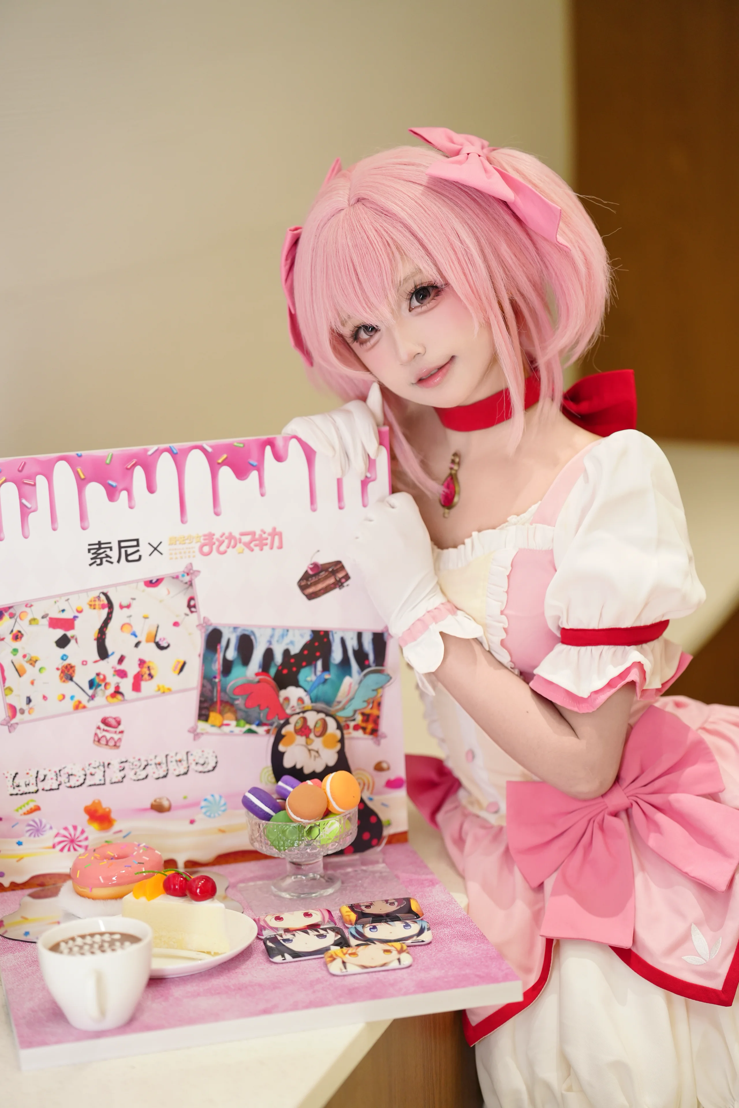 【鹿目圆cos】索尼联名魔法少女小圆主题店打卡，真的好出片 - 第 10 张