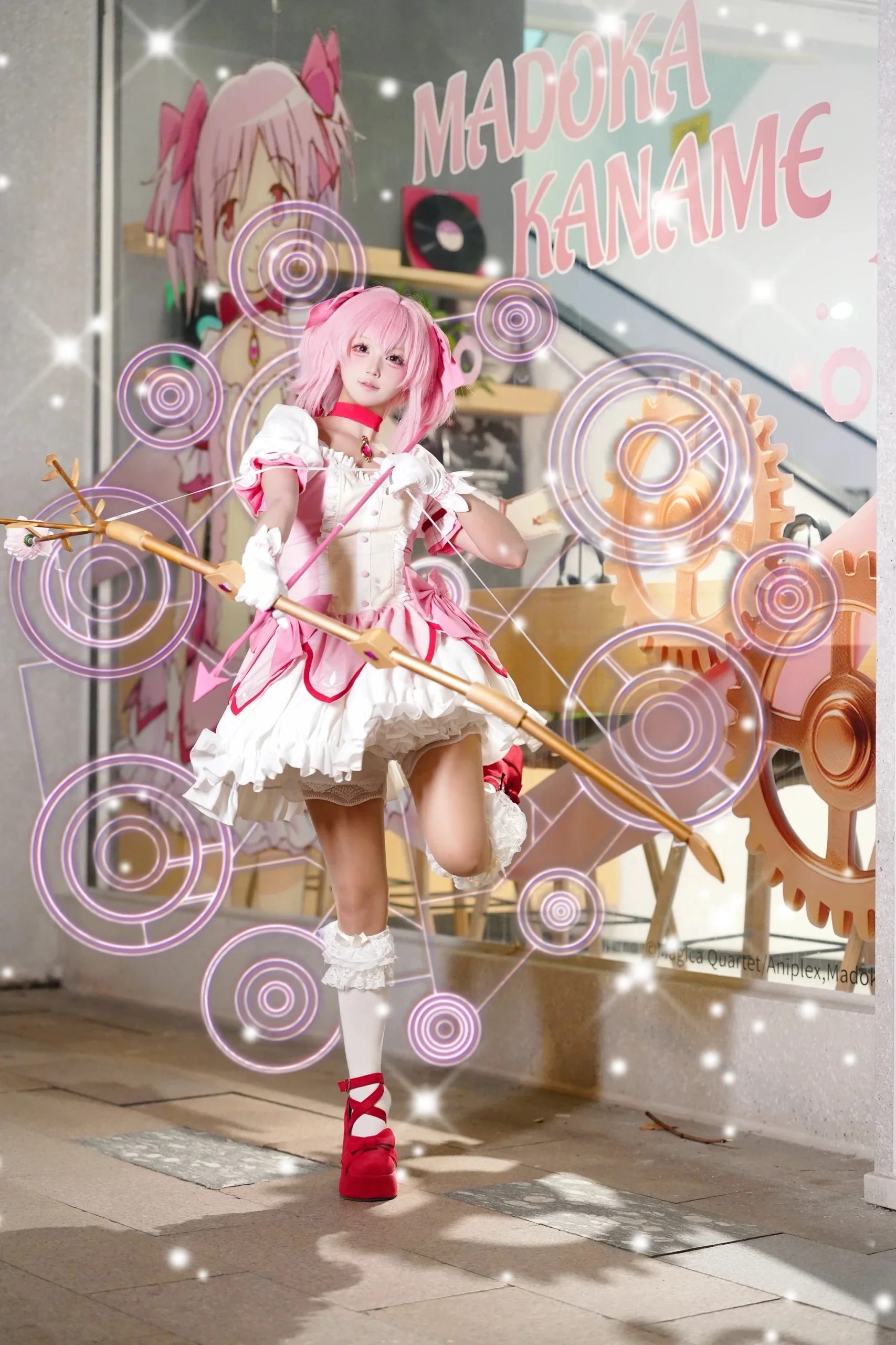 【鹿目圆cos】索尼联名魔法少女小圆主题店打卡，真的好出片 - 第 8 张