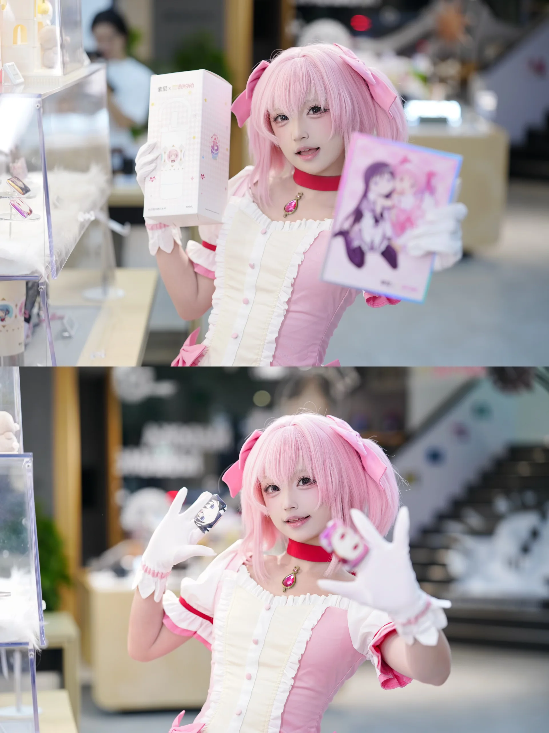 【鹿目圆cos】索尼联名魔法少女小圆主题店打卡，真的好出片 - 第 9 张