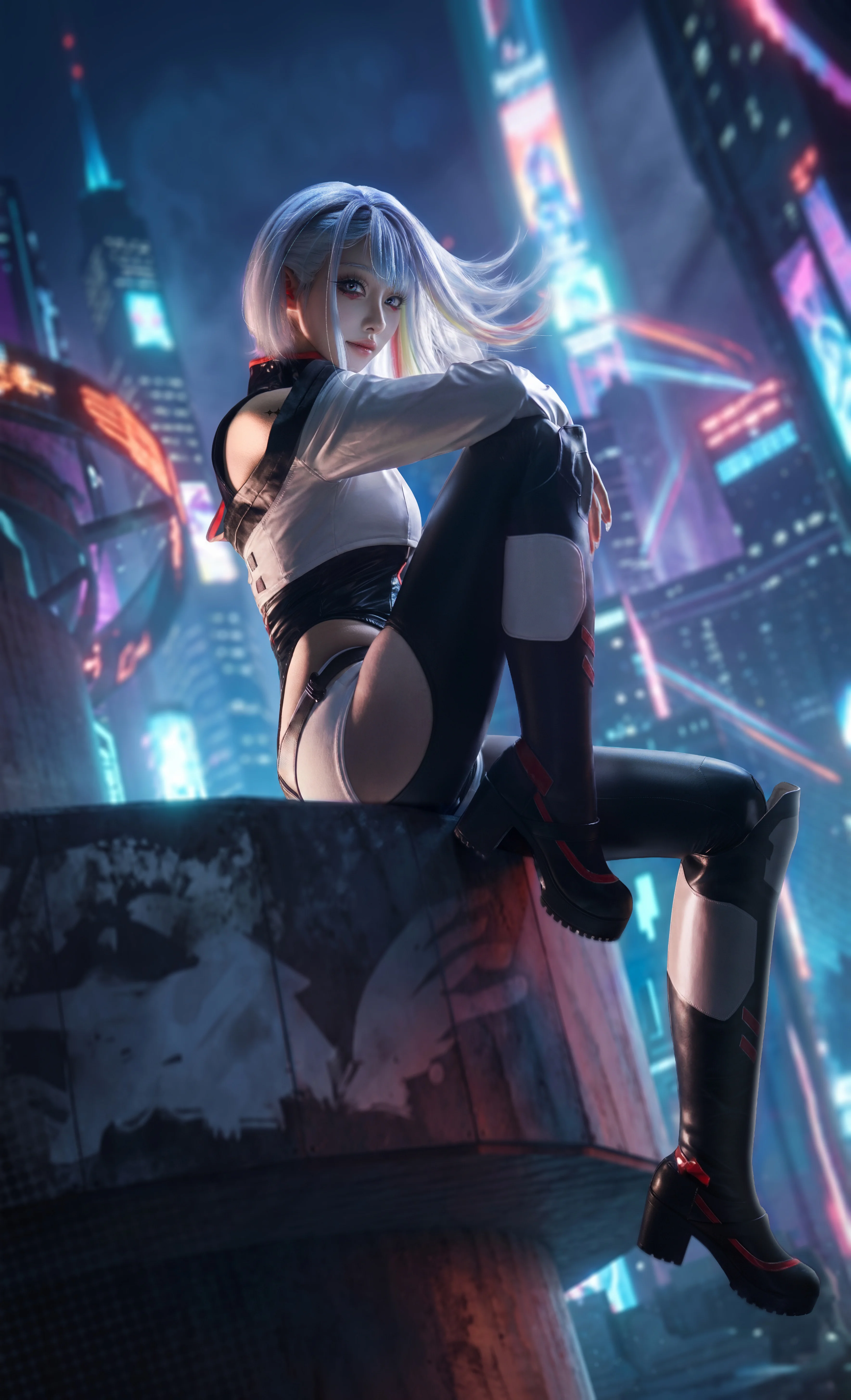【露西cos】在赛博朋克边缘行者的夜之城留下印记