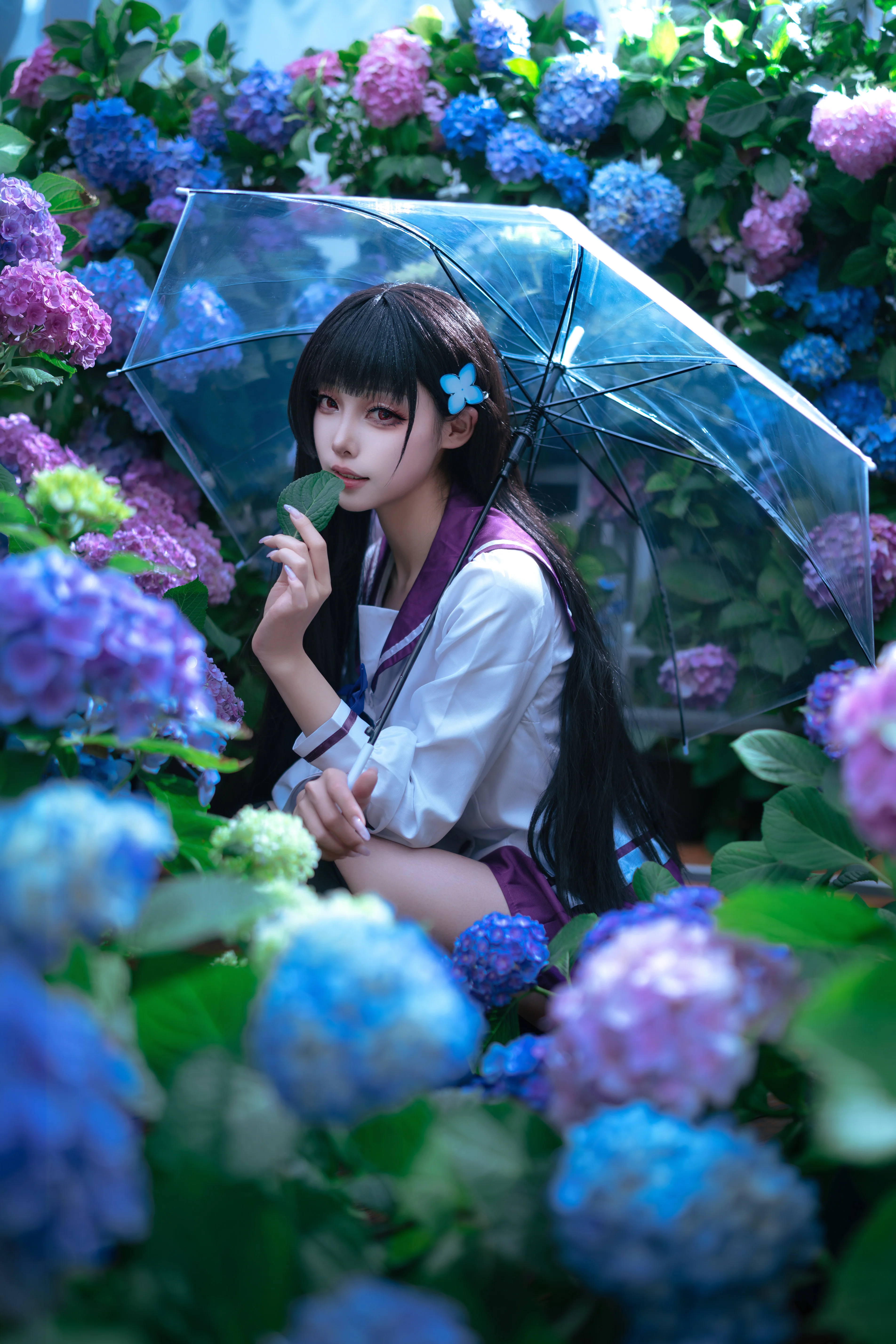 【散华礼弥cos】无尽夏里的僵尸少女，绣球花下的静谧告白 - 第 2 张