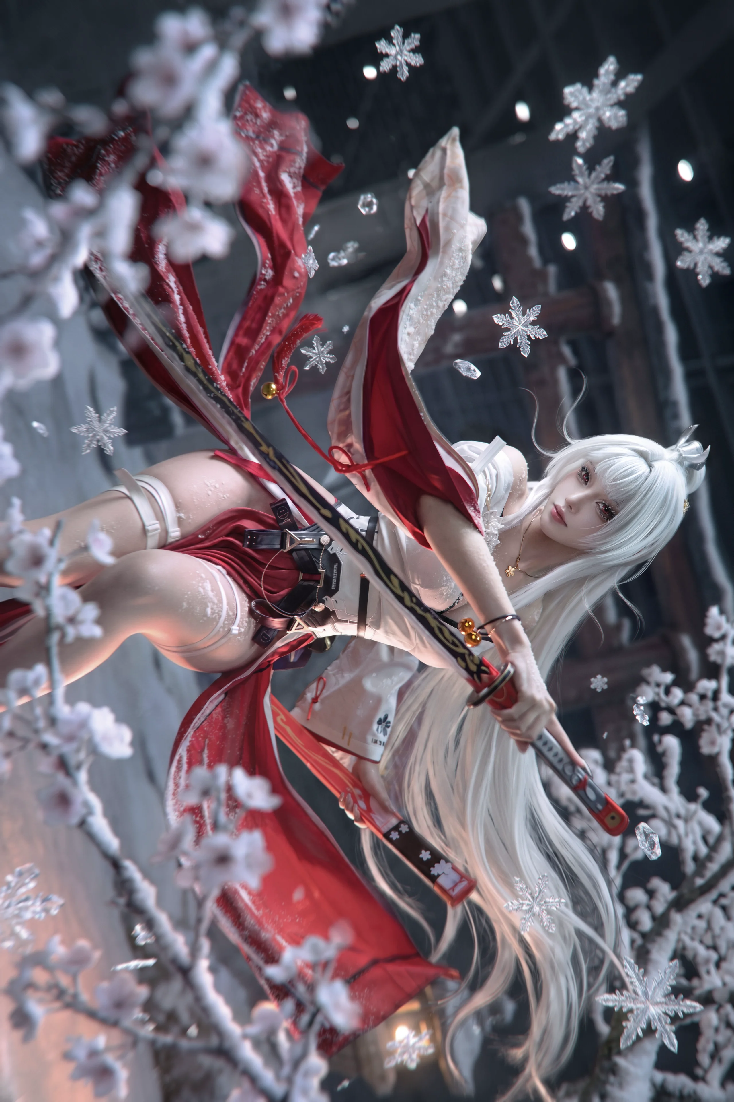 【緋雪cos】鳴潮雪境裡的侍刀之姿 - 第 2 張