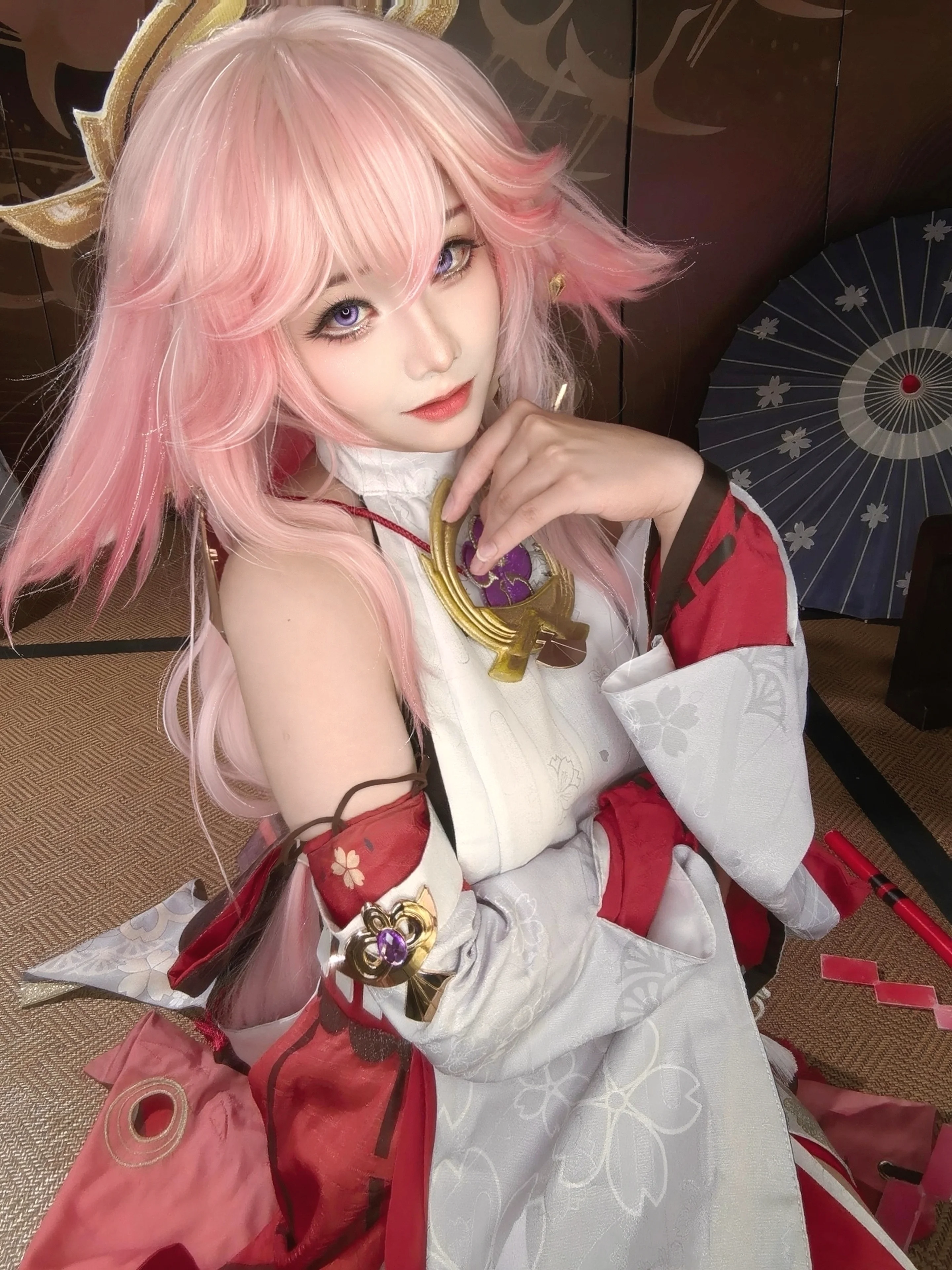 【八重神子cos】原神裡的鳴神大社宮司，今天也來營業了 - 第 1 張