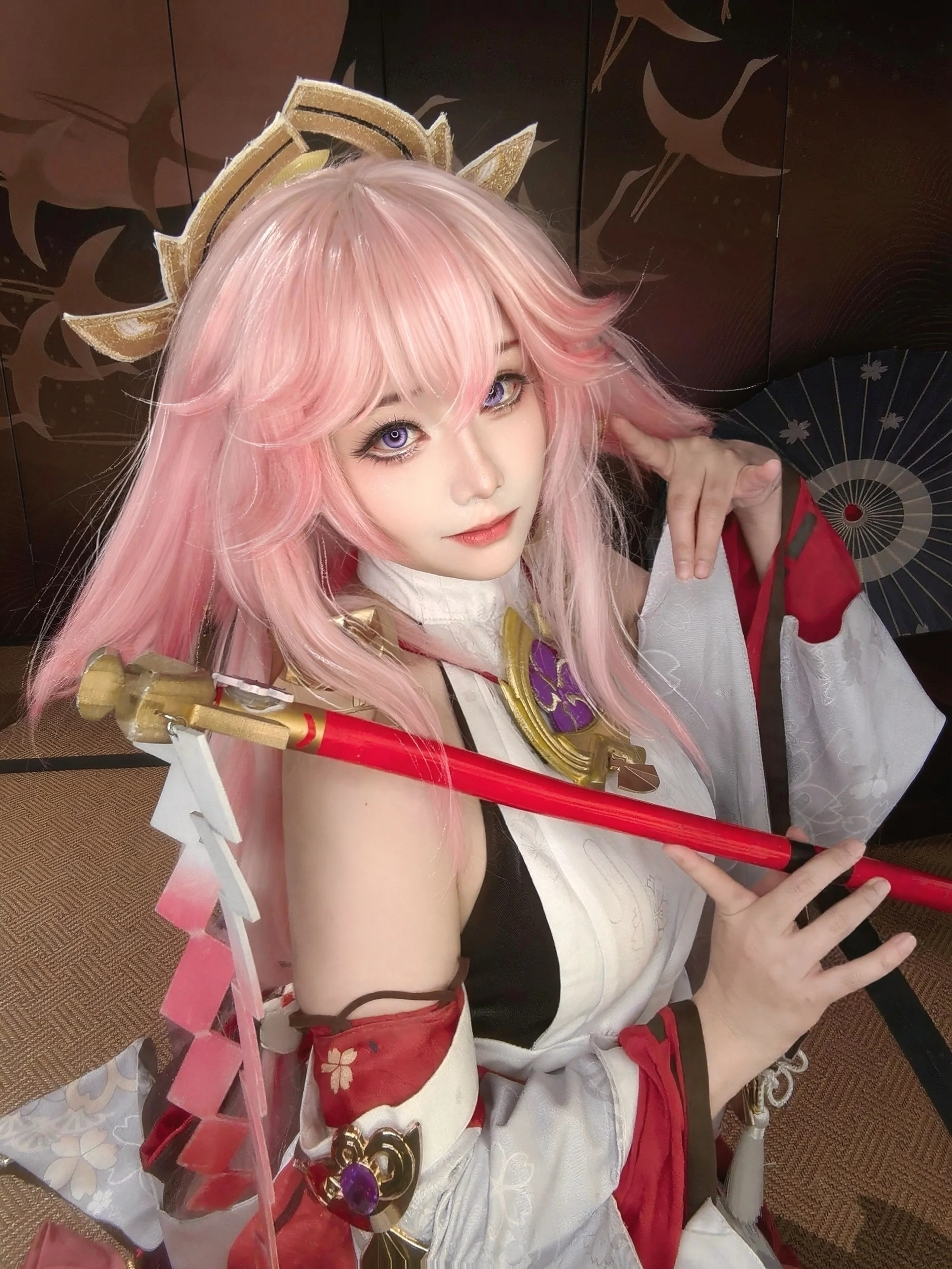 【八重神子cos】原神裡的鳴神大社宮司，今天也來營業了 - 第 2 張