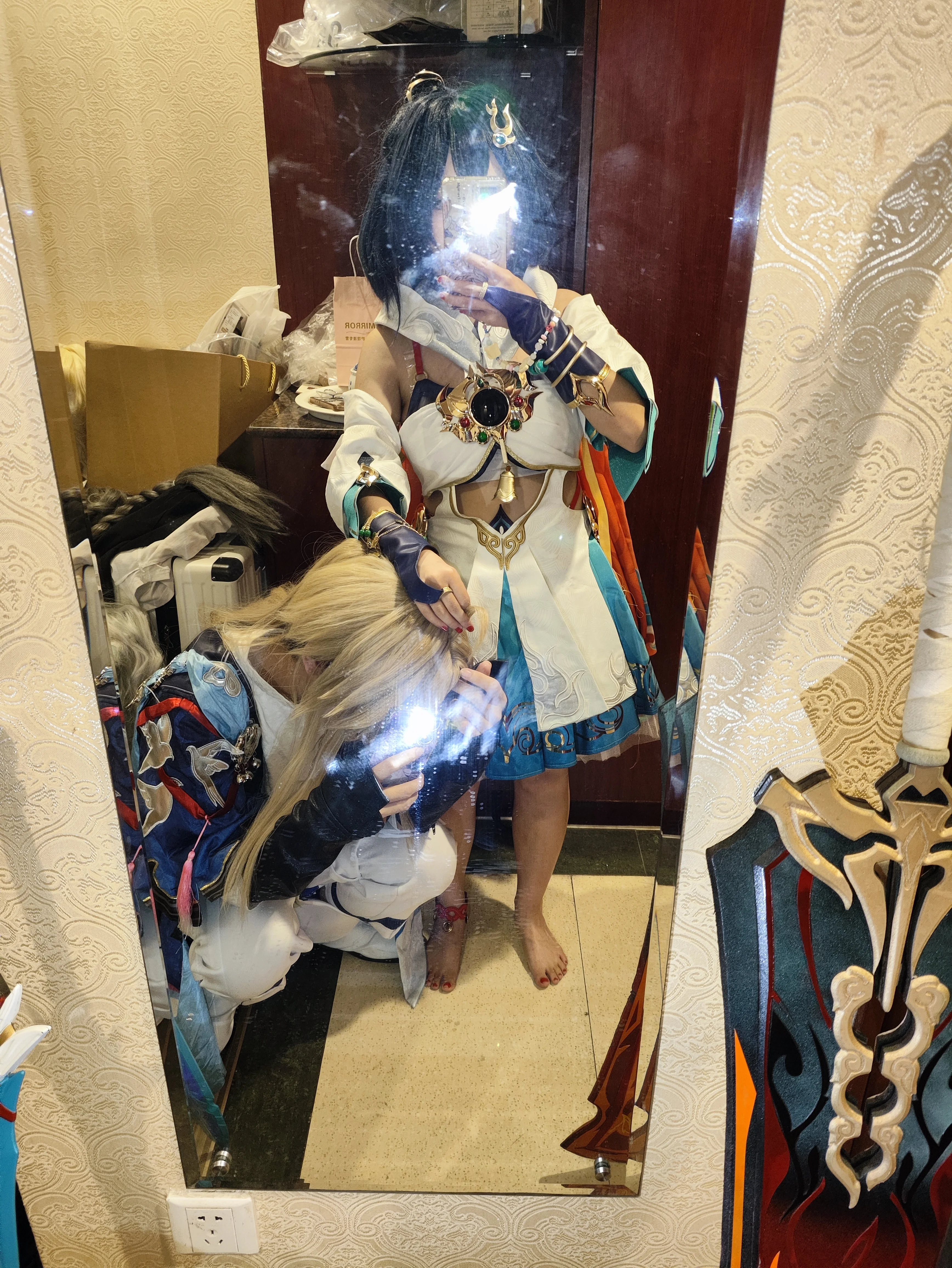 【云璃cos】崩坏星穹铁道本命英雄与彦卿的卿璃合影 - 第 6 张