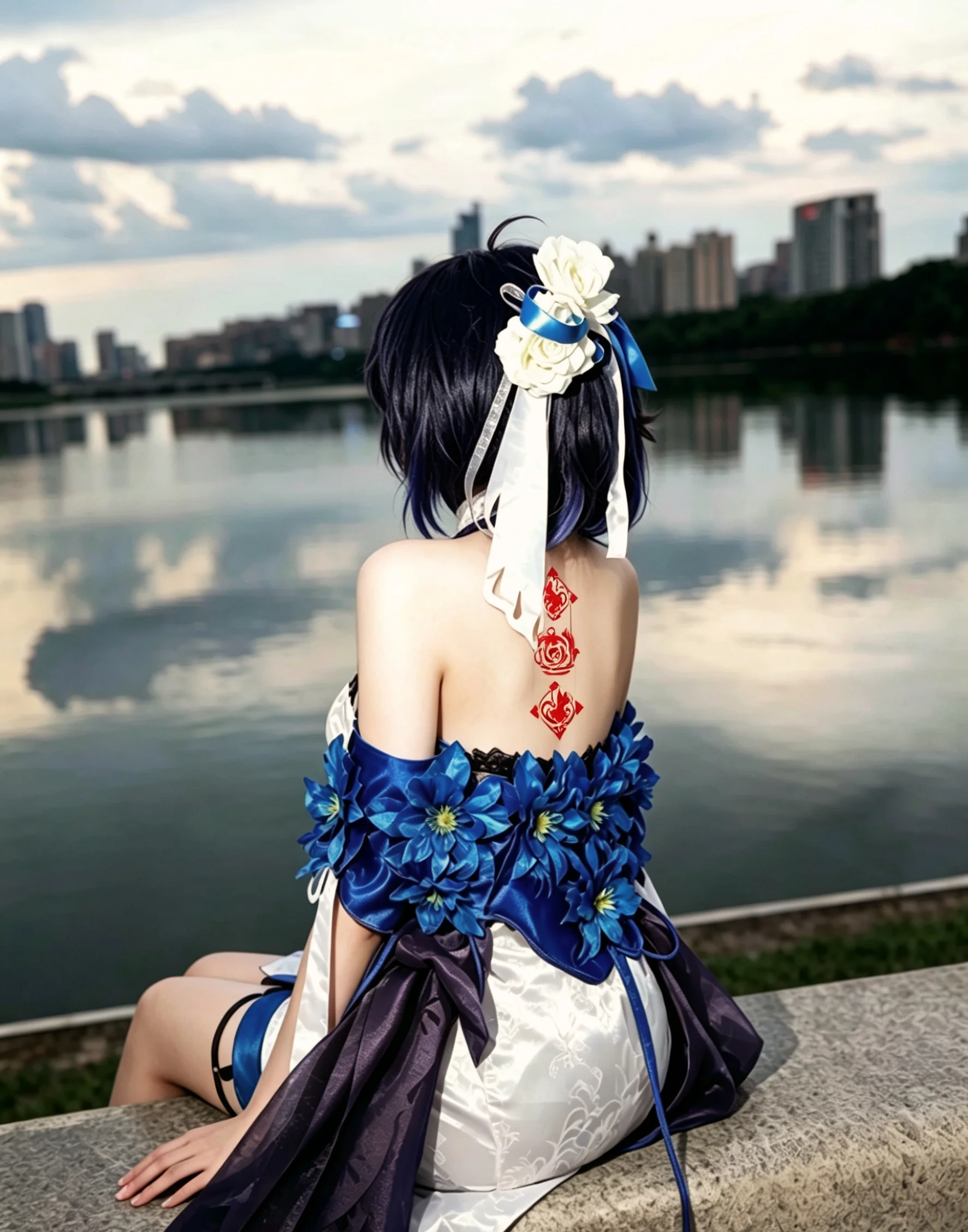 【希儿cos】崩坏三墨染镜华圣痕，旗袍造型还原心得分享