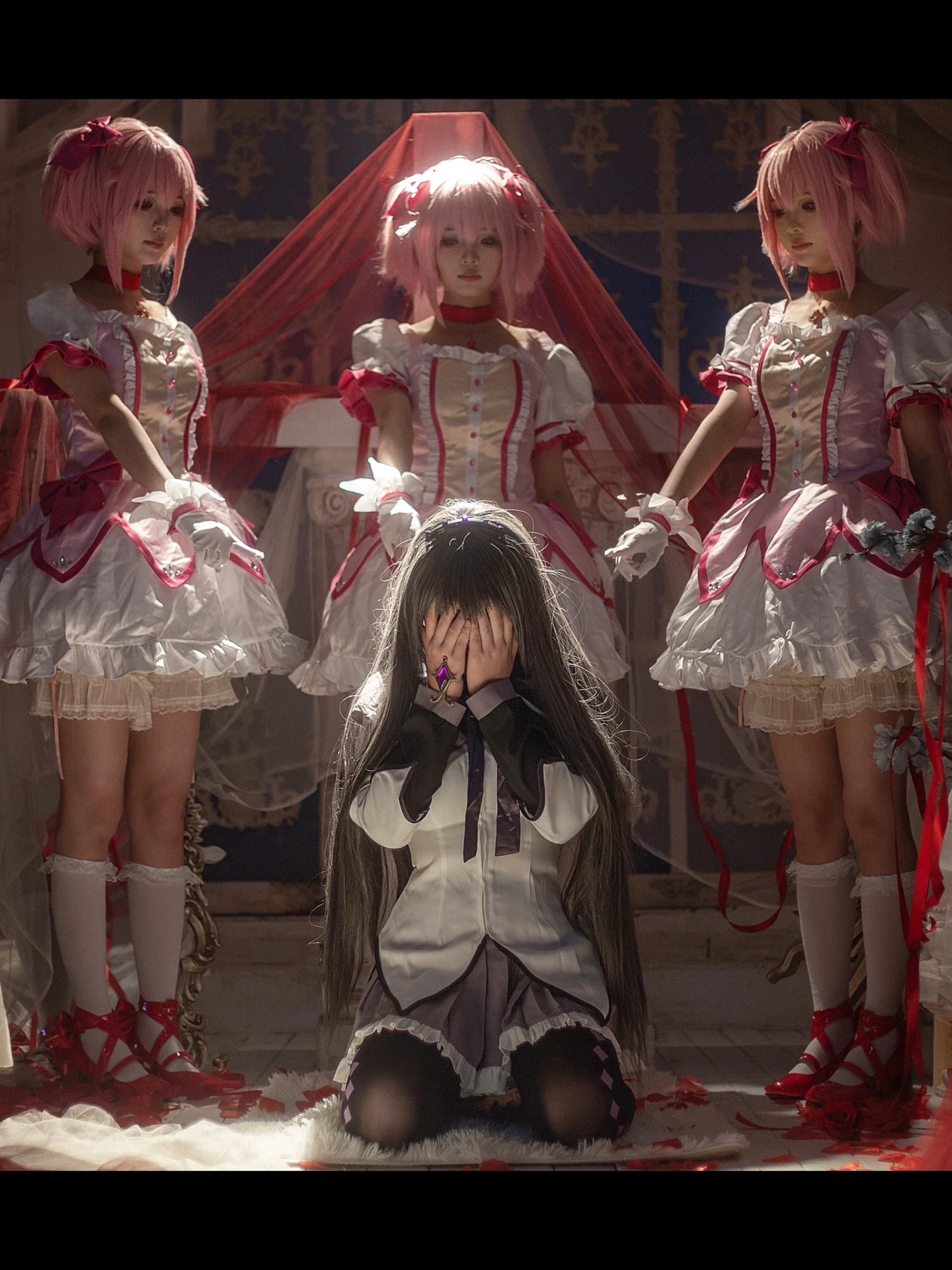 【鹿目圆&晓美焰cos】魔法少女的宿命与红纱之下的挣扎