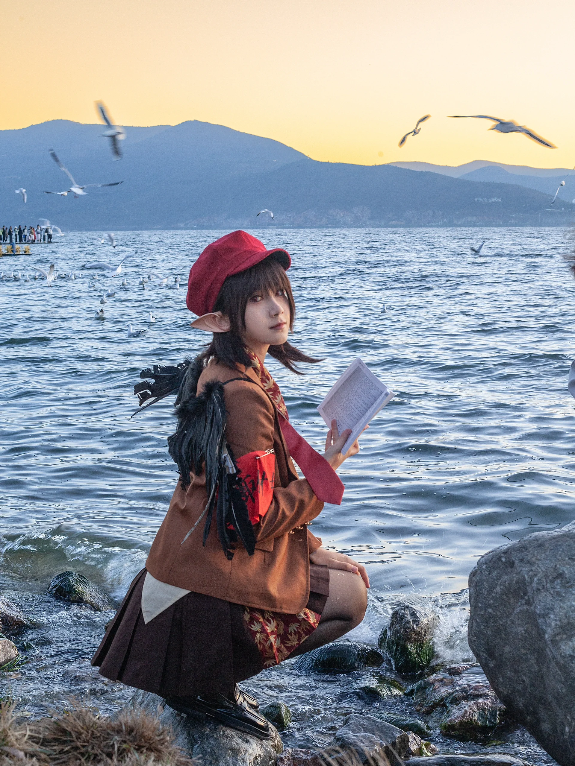 【射命丸文cos】洱海日出下的风神少女 - 第 14 张