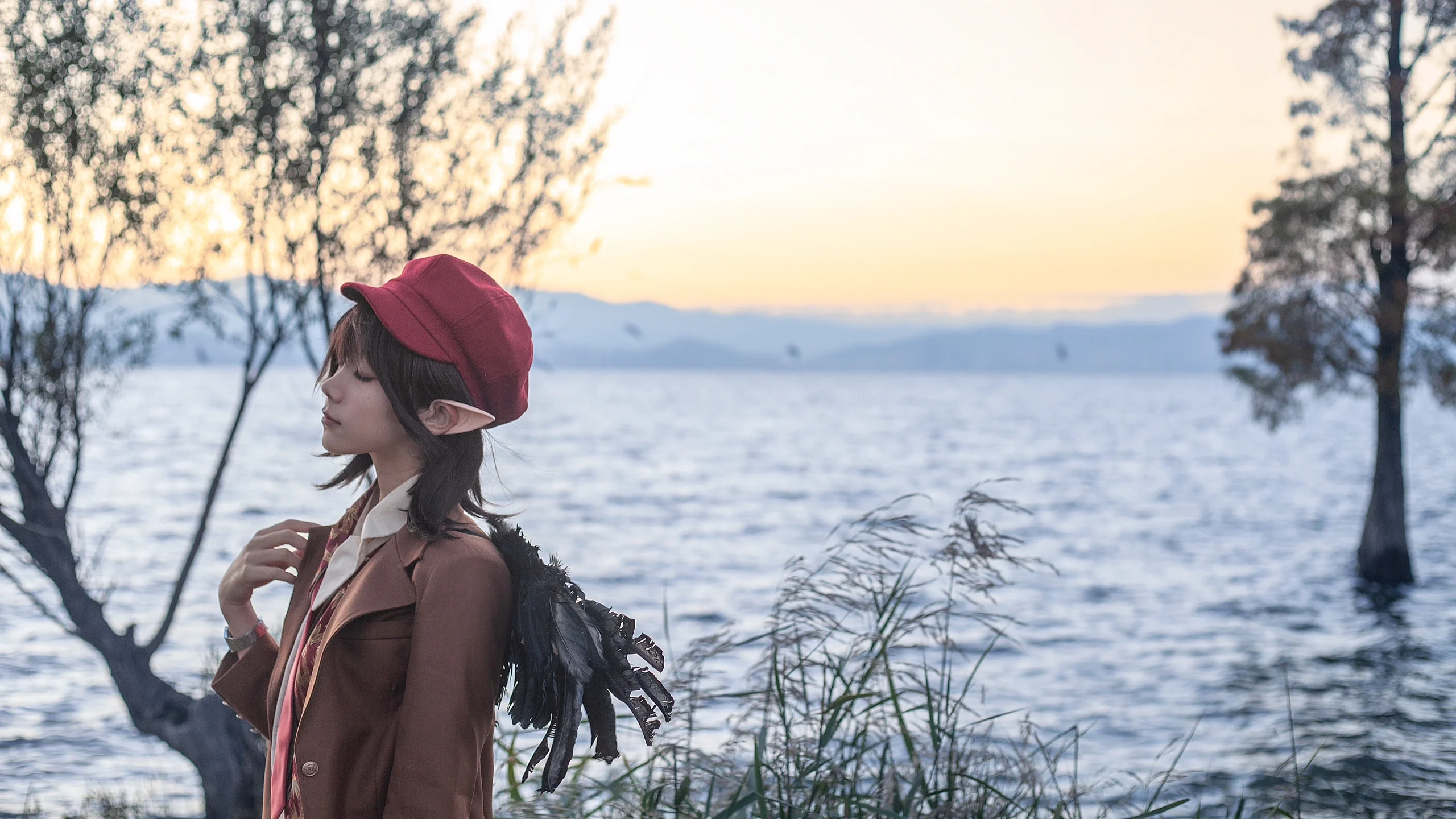 【射命丸文cos】洱海日出下的风神少女 - 第 7 张
