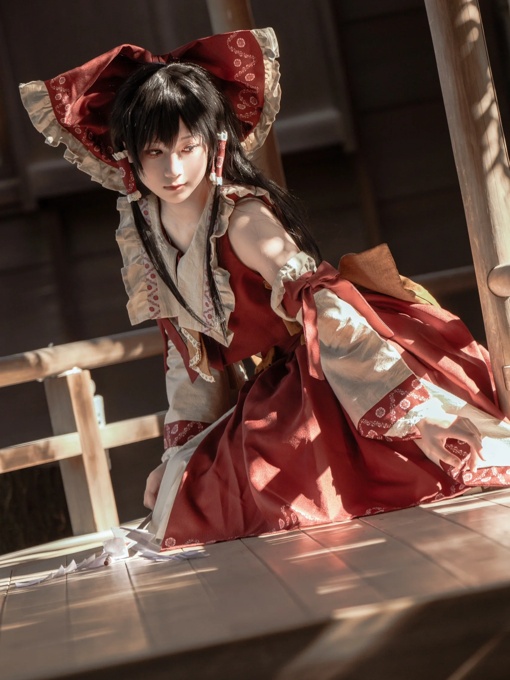 【博丽灵梦cos】东方Project，柴又帝释天的午后忧郁