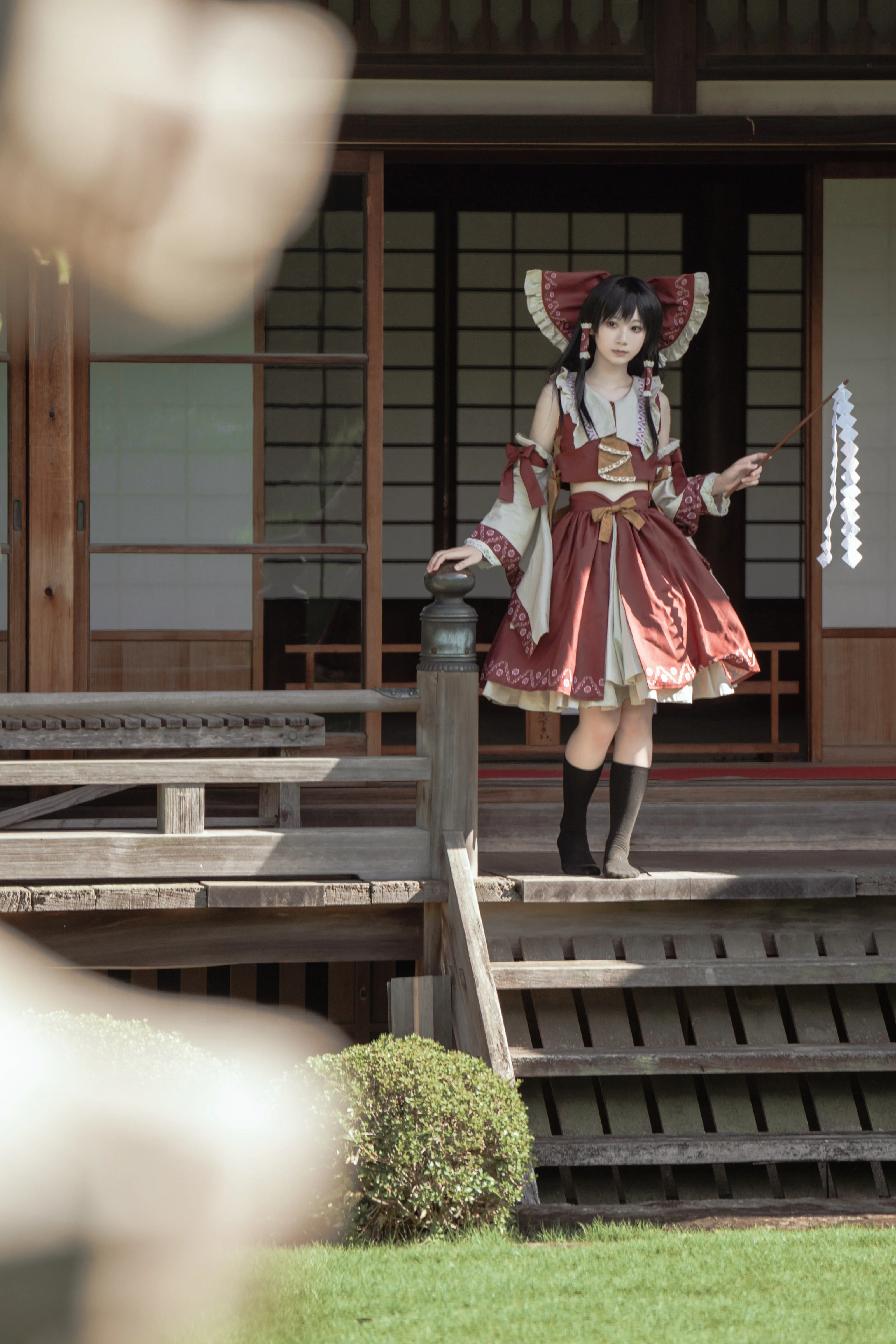 【博丽灵梦cos】东方Project，柴又帝释天的午后忧郁 - 第 14 张