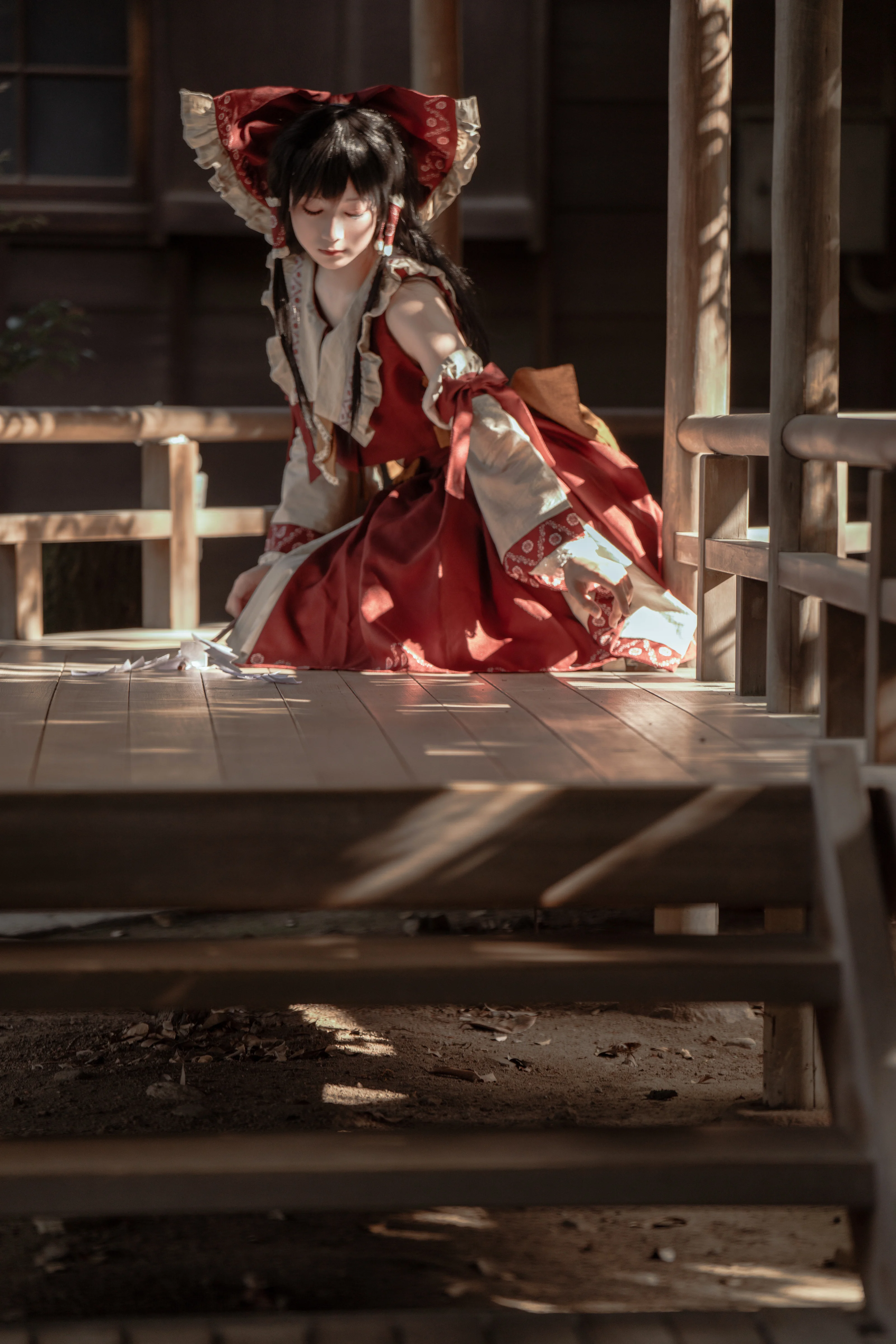 【博丽灵梦cos】东方Project，柴又帝释天的午后忧郁 - 第 2 张