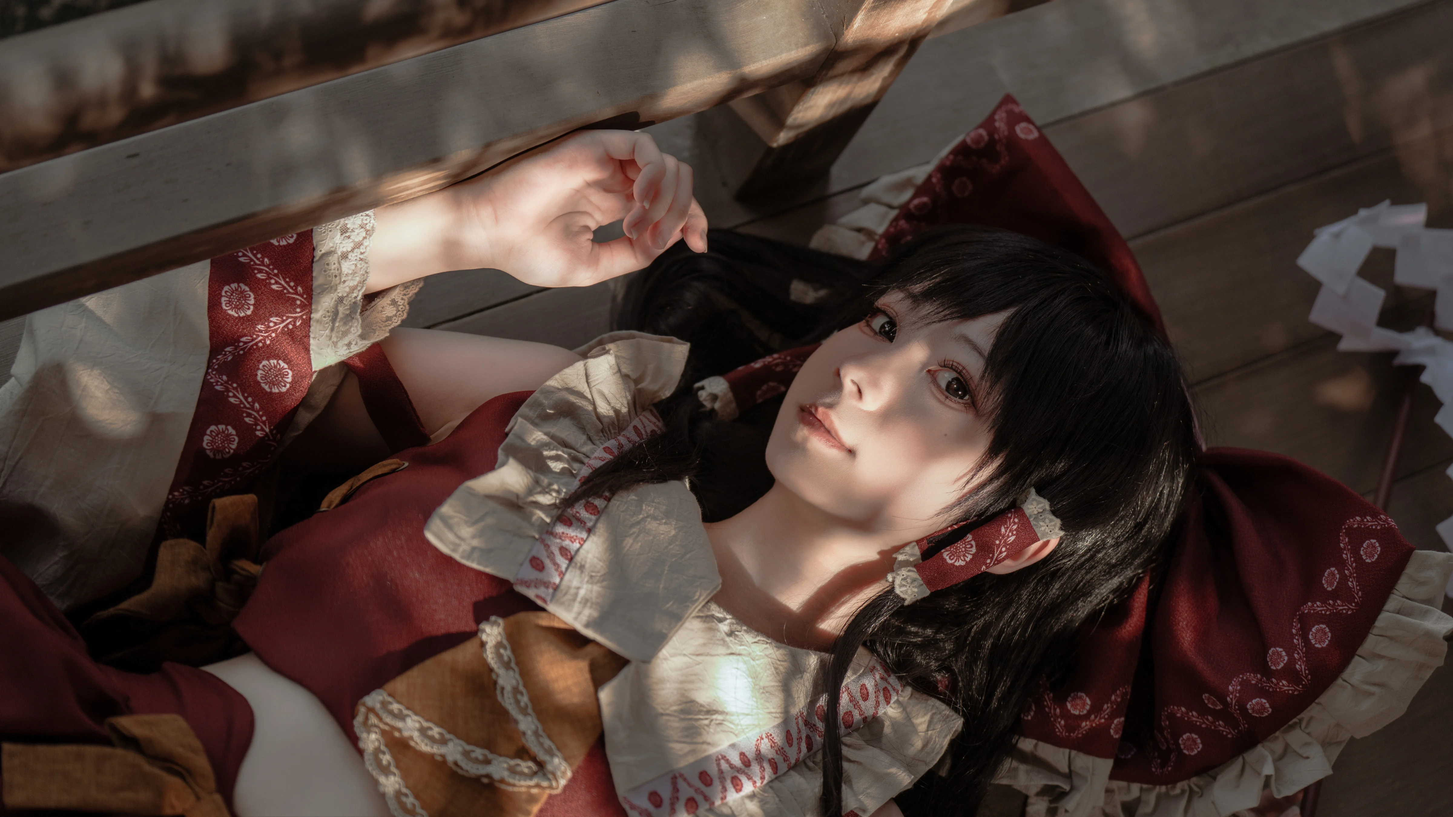 【博丽灵梦cos】东方Project，柴又帝释天的午后忧郁 - 第 6 张