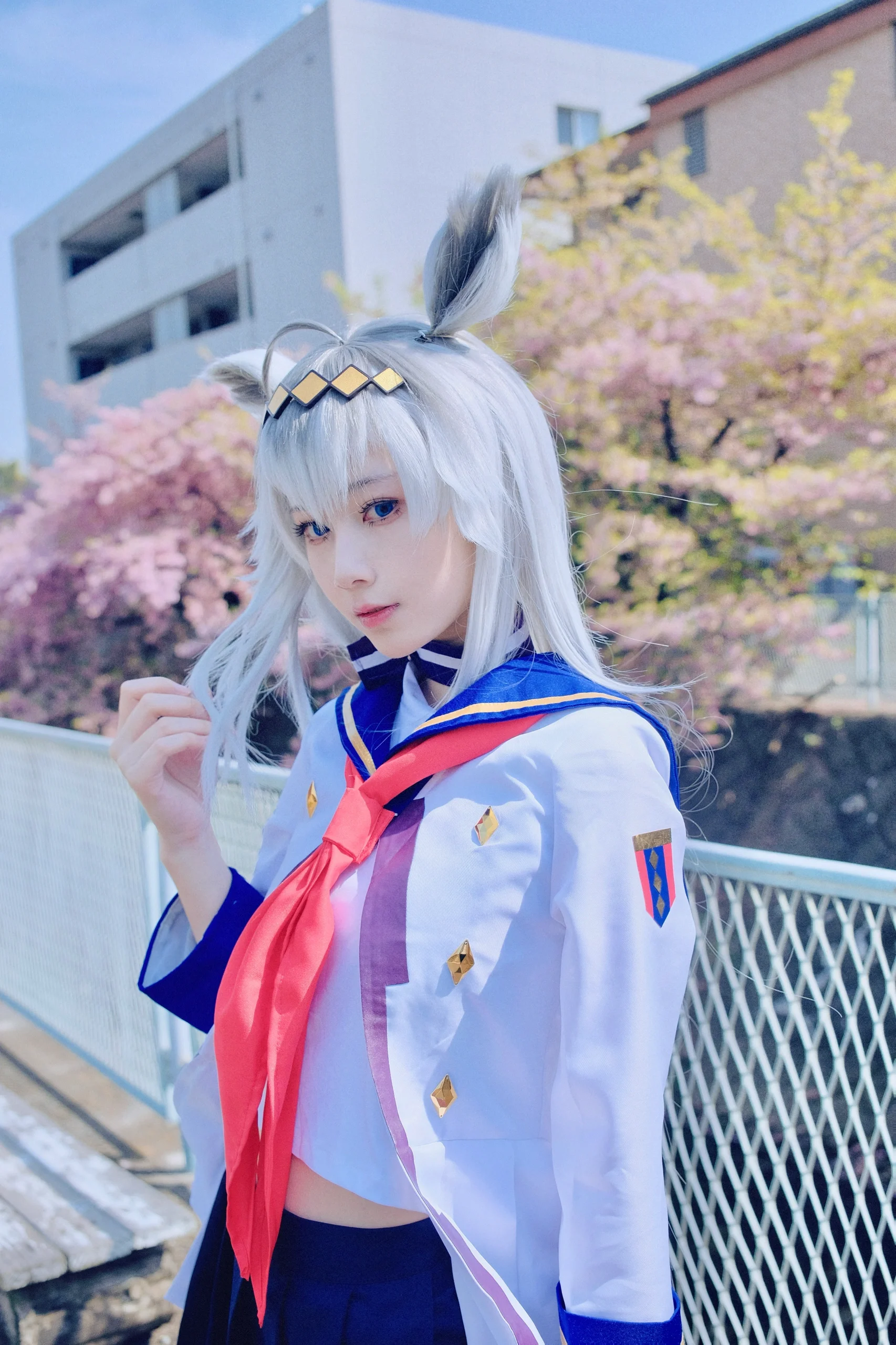 【小栗帽cos】赛马娘芦毛灰姑娘，春风里奔跑的身影就是幸运本身 - 第 6 张