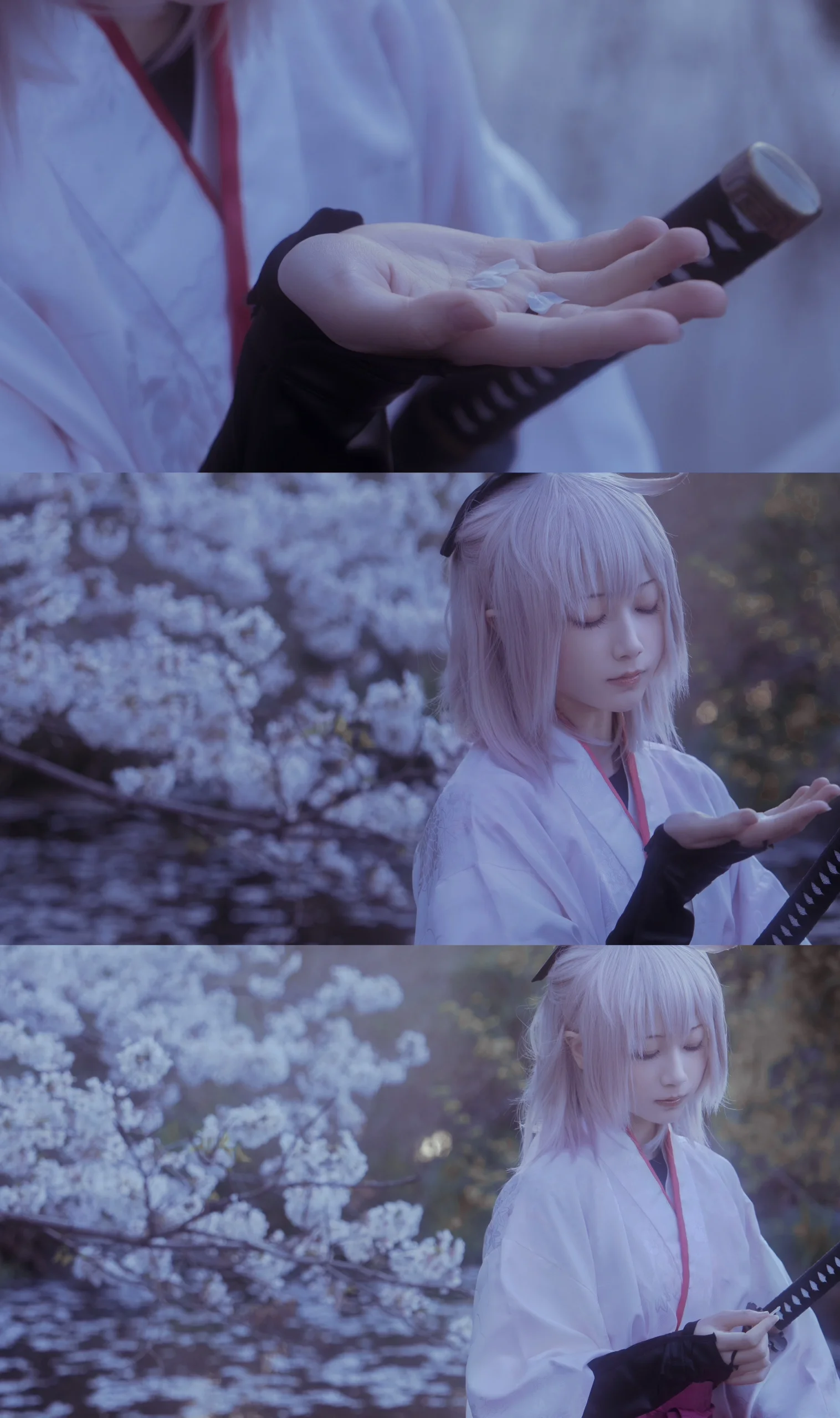 【沖田総司 コスプレ】Fate/Grand Orderが描く夜桜と渓流の美 - 5 枚目