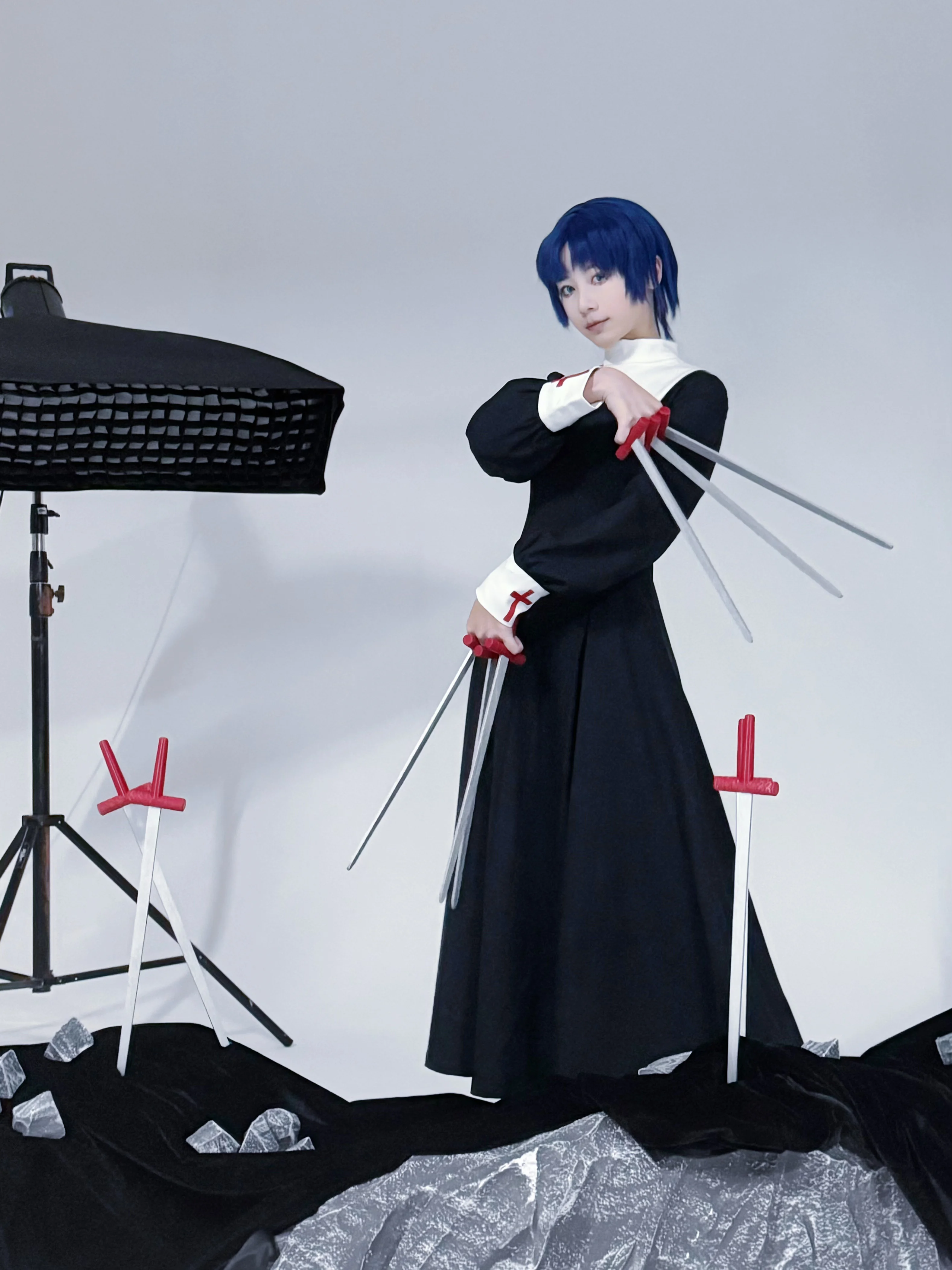[Ciel cosplay] Tsukihime's Blue-haired upperclassman, Happy Birthday, as sky blue as you - Image 3