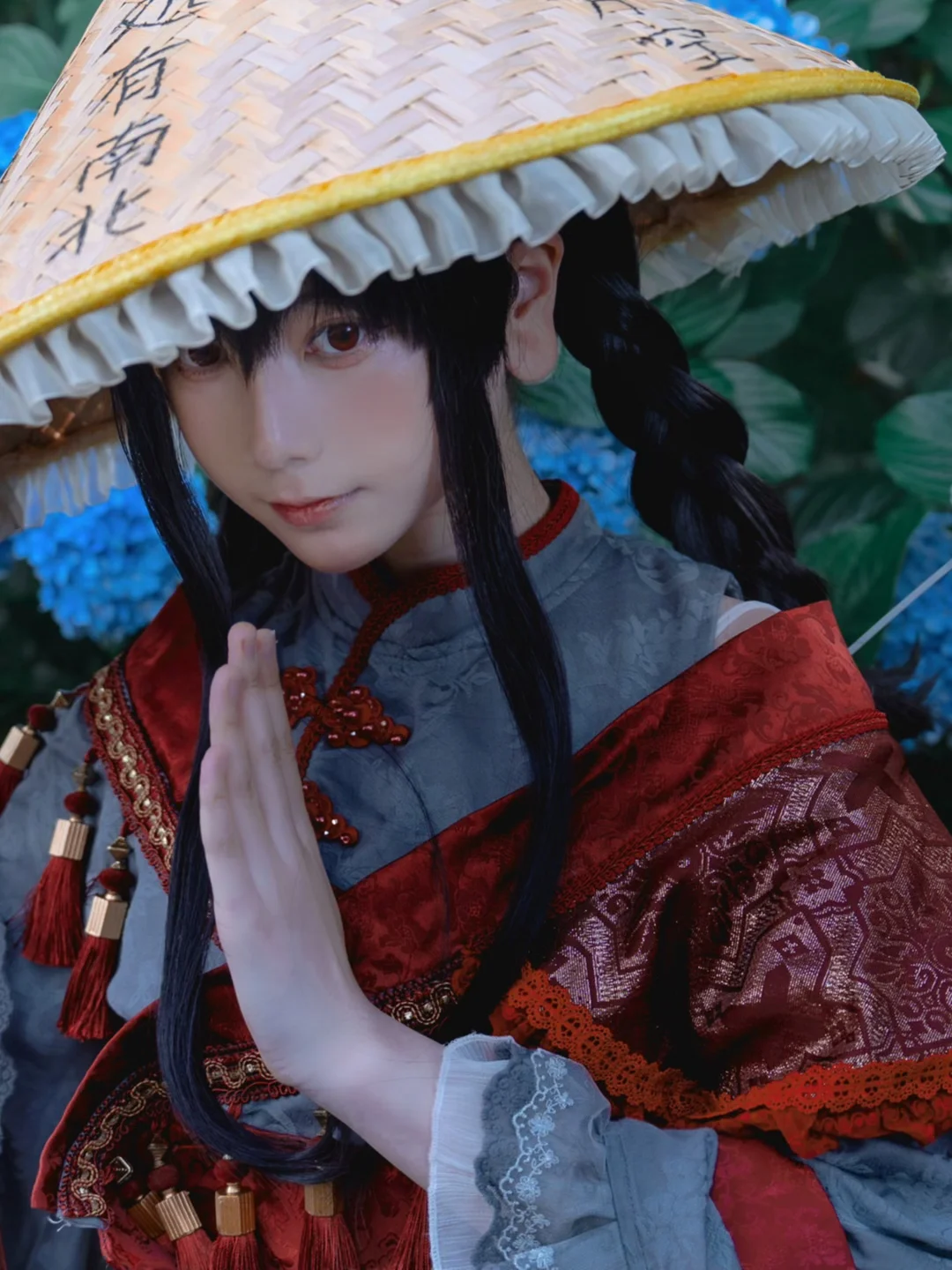 【矢田寺成美cos】紫阳花季的行者，漫步石板路的朝圣之旅 - 第 1 张
