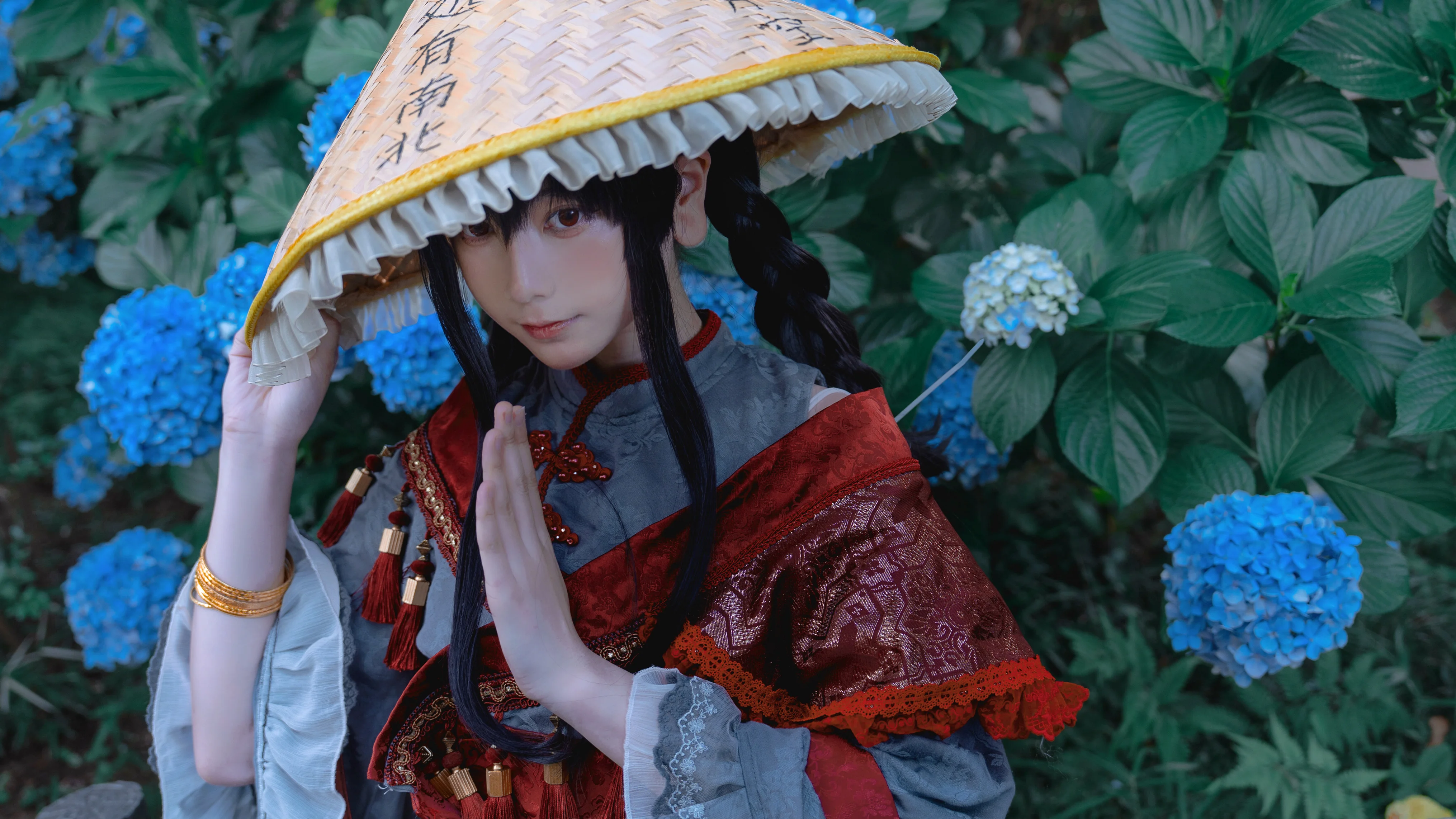 【矢田寺成美cos】紫阳花季的行者，漫步石板路的朝圣之旅 - 第 2 张