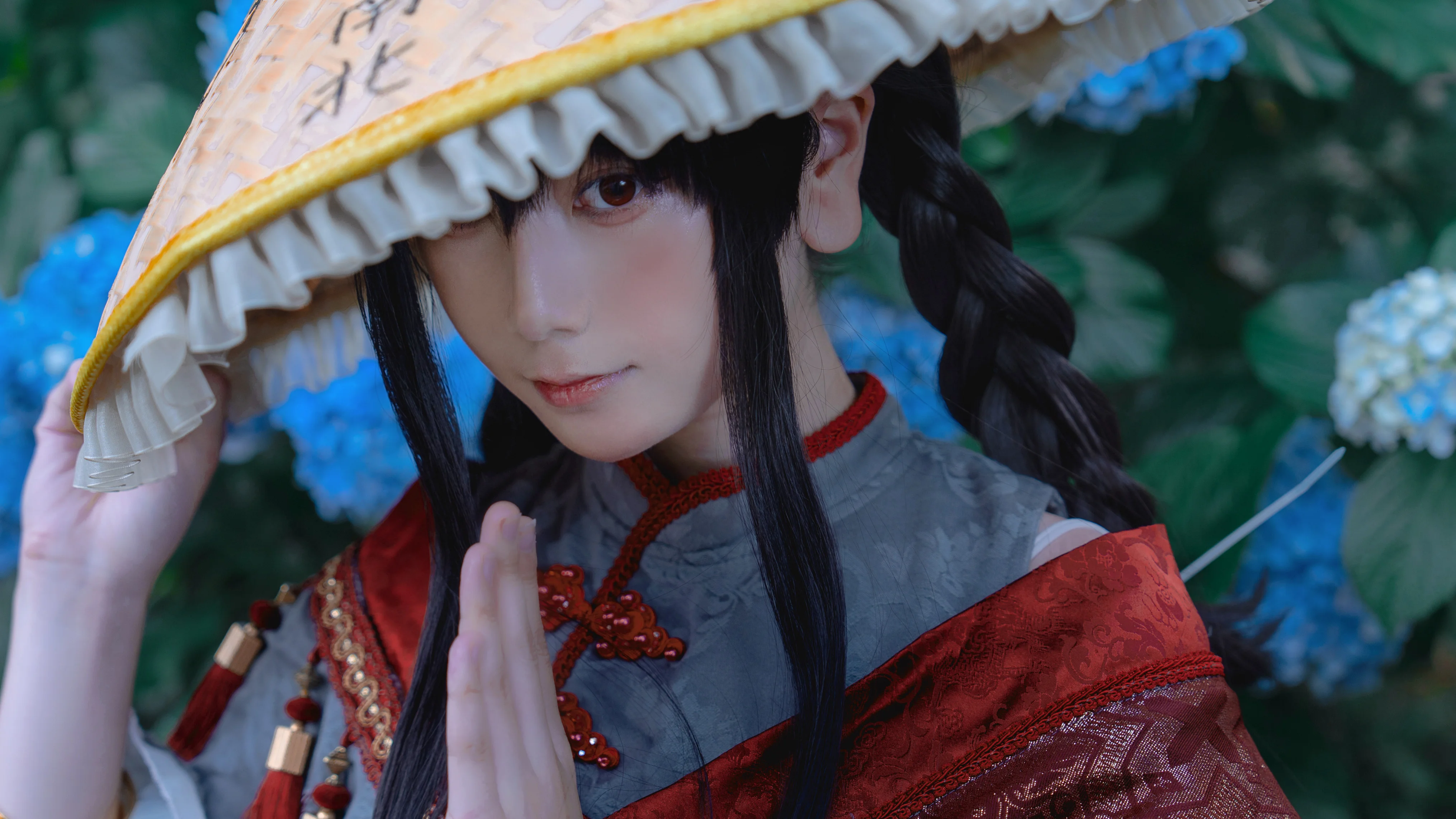 【矢田寺成美cos】紫阳花季的行者，漫步石板路的朝圣之旅 - 第 3 张