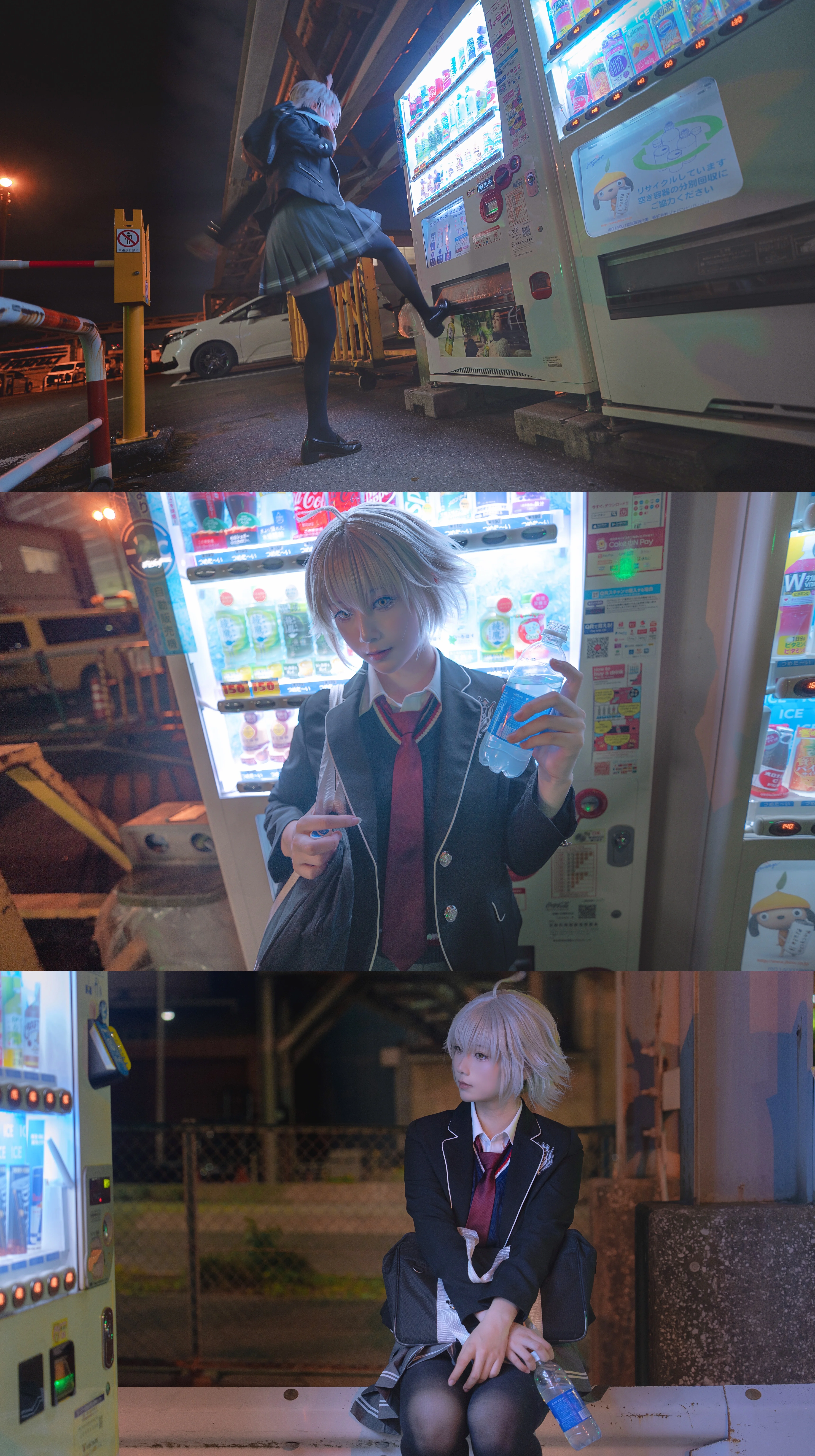 【黑贞cos】放课后的折田同学，夏服与都市黄昏的约会感 - 第 16 张